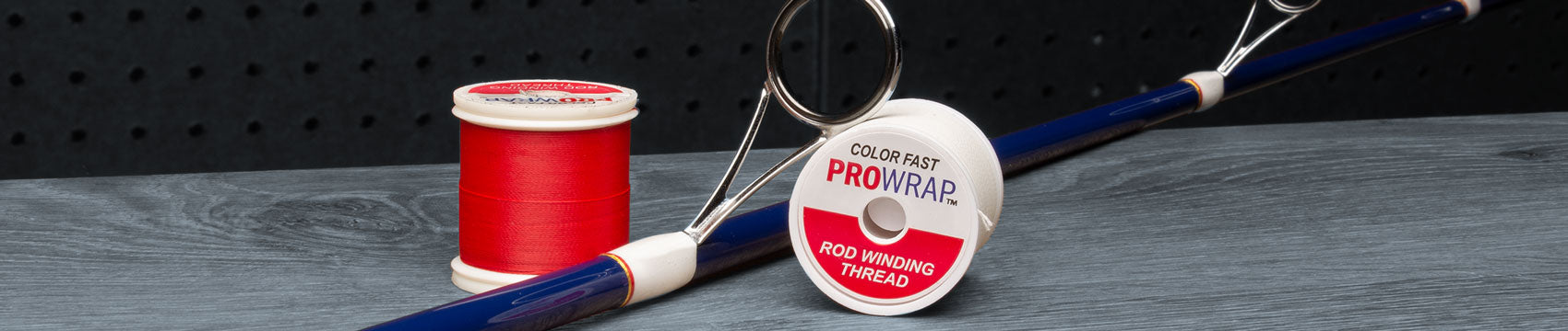 Color Treated Wrapping Thread for Rod Building