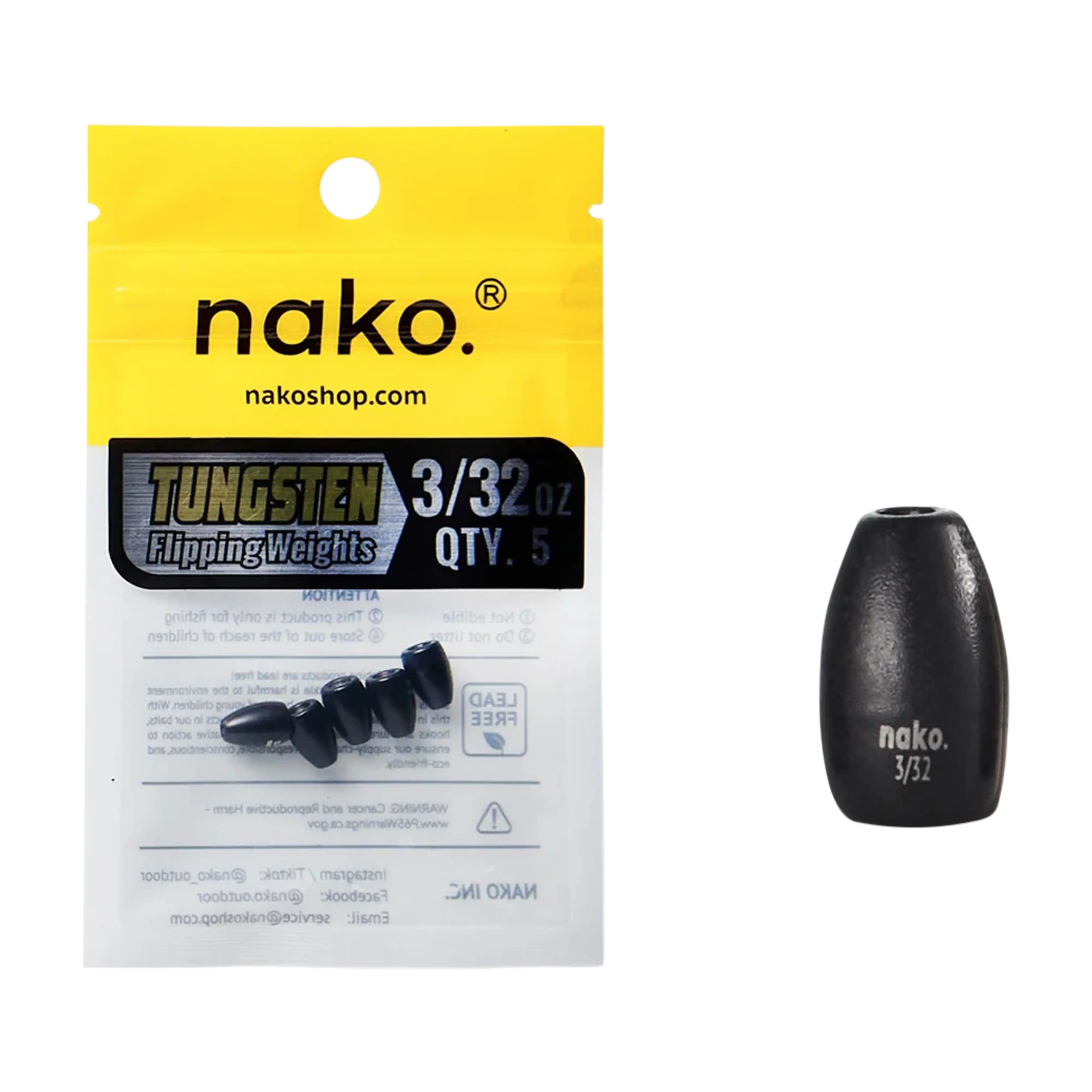 Nako Tungsten Flipping Weights