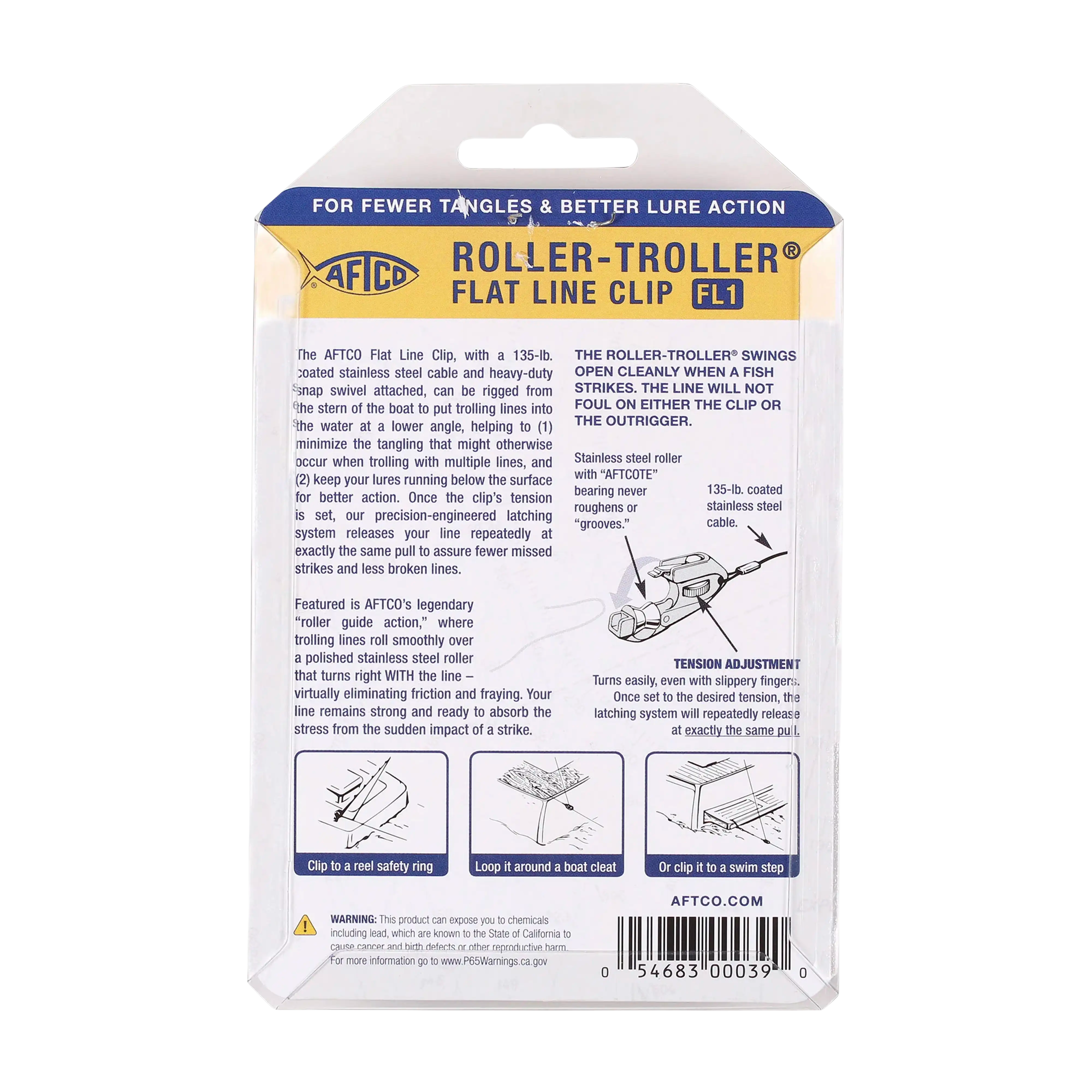 Aftco Roller Troller Flat Line Clips