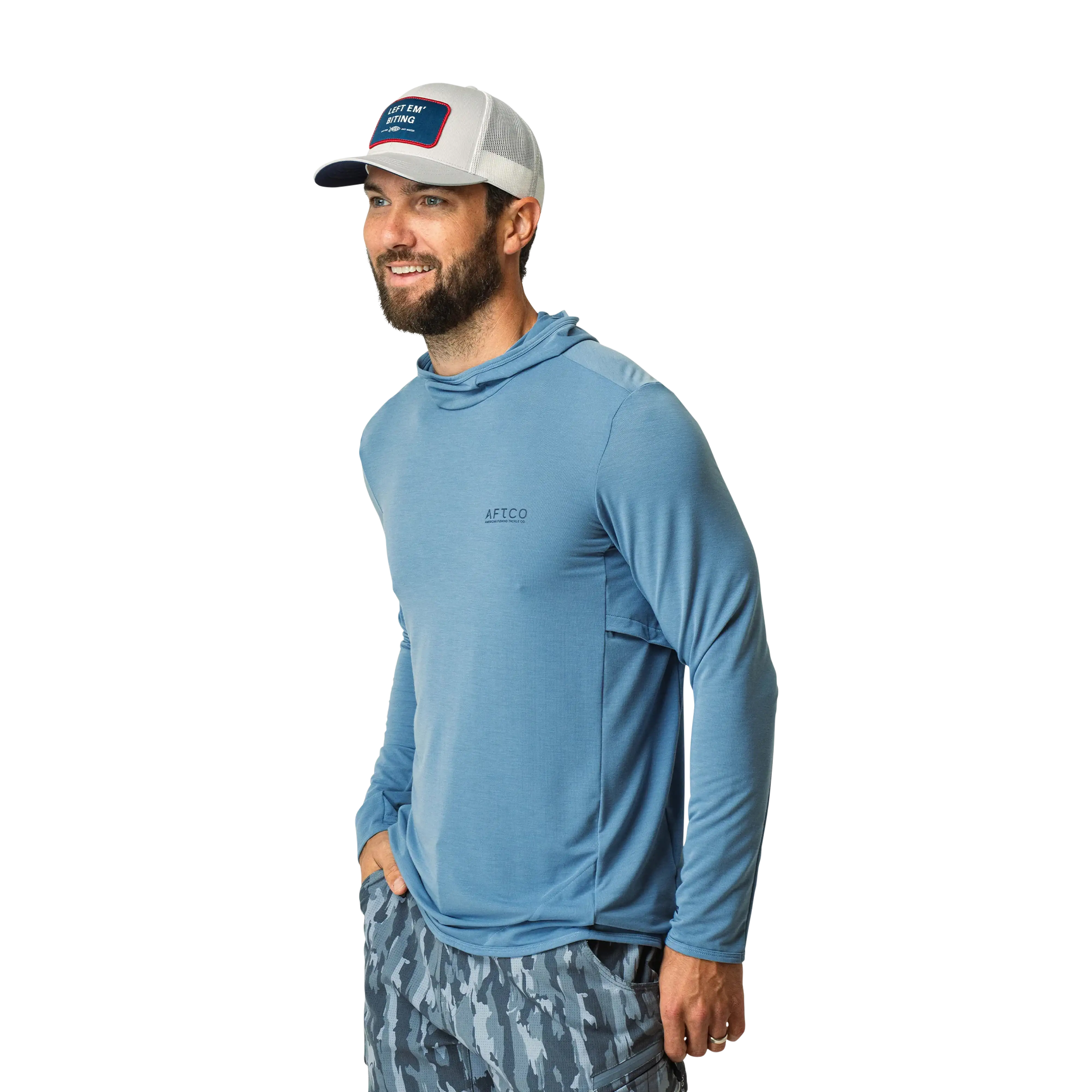 Aftco Tailwind LS Hooded Sun Protection Shirt