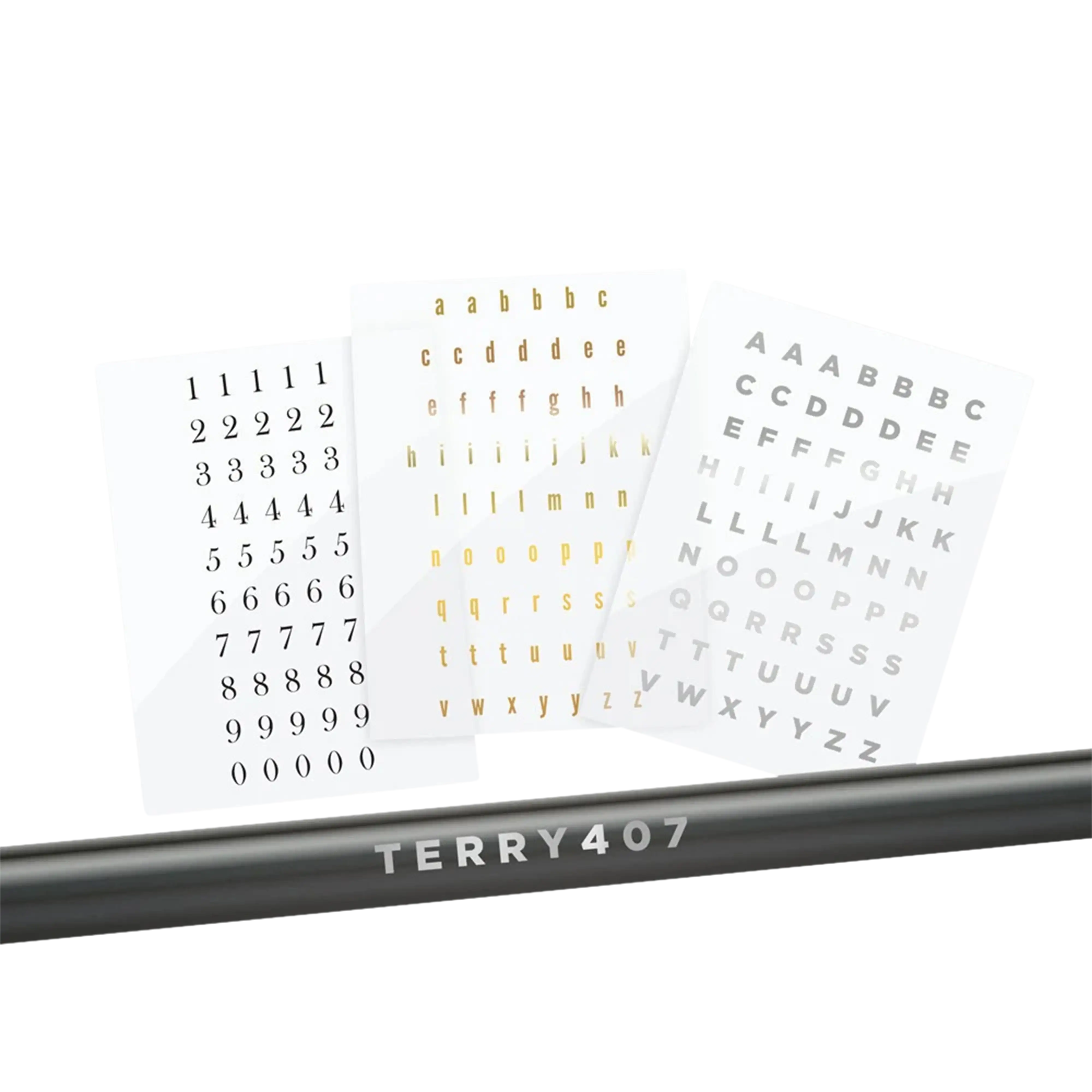 Mud Hole All-in-One Number & Alphabet Rod Decal Kit - Peel & Stick Letters