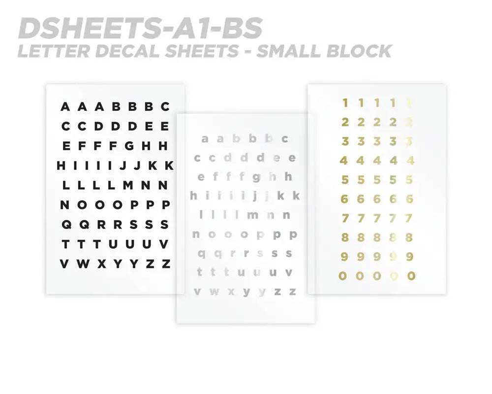 Mud Hole All-in-One Number & Alphabet Rod Decal Kit - Peel & Stick Letters