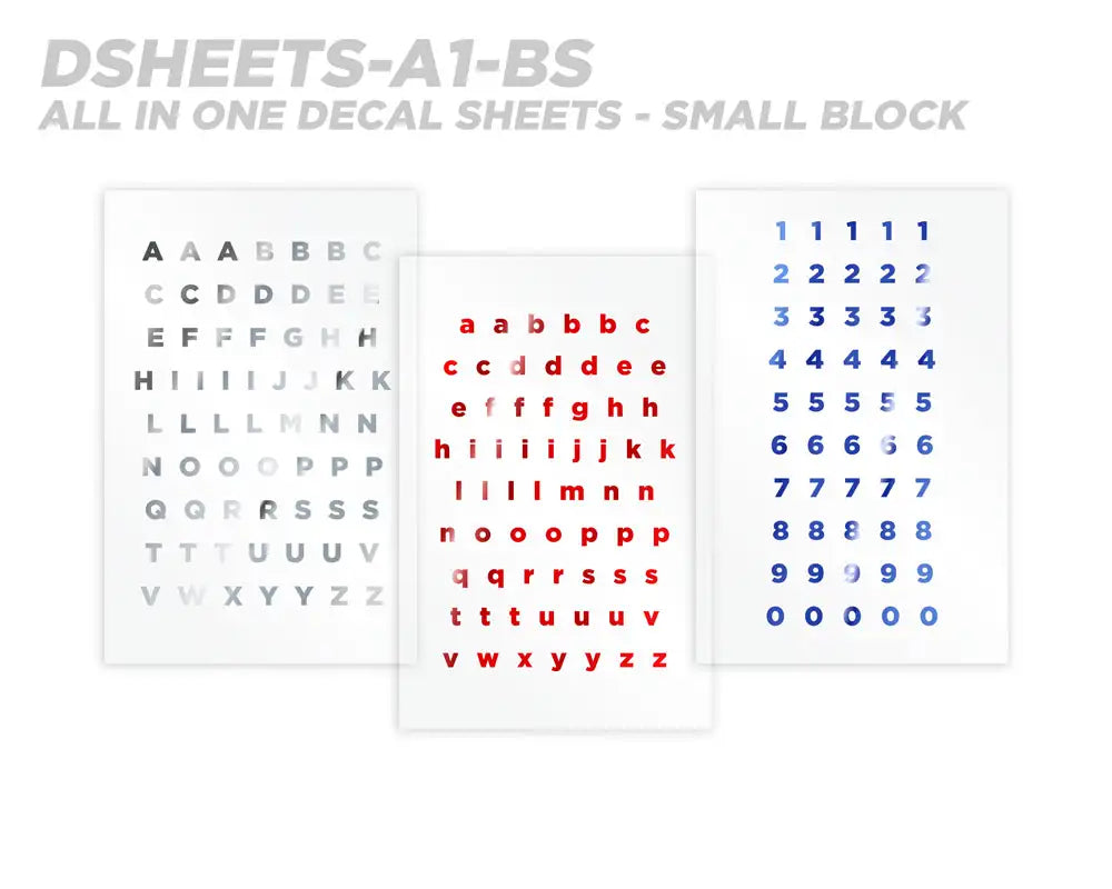 Mud Hole All-in-One Number & Alphabet Rod Decal Kit - Peel & Stick Letters