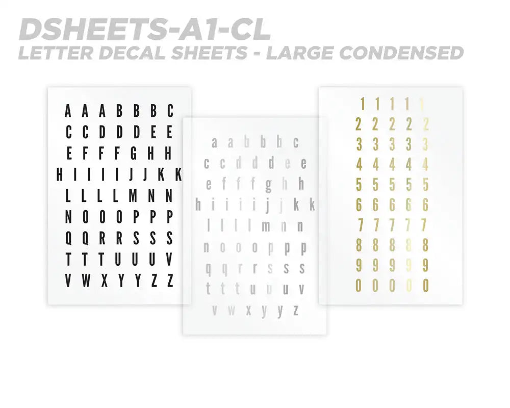 Mud Hole All-in-One Number & Alphabet Rod Decal Kit - Peel & Stick Letters