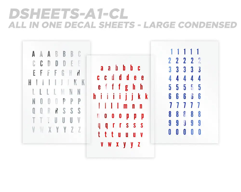 Mud Hole All-in-One Number & Alphabet Rod Decal Kit - Peel & Stick Letters