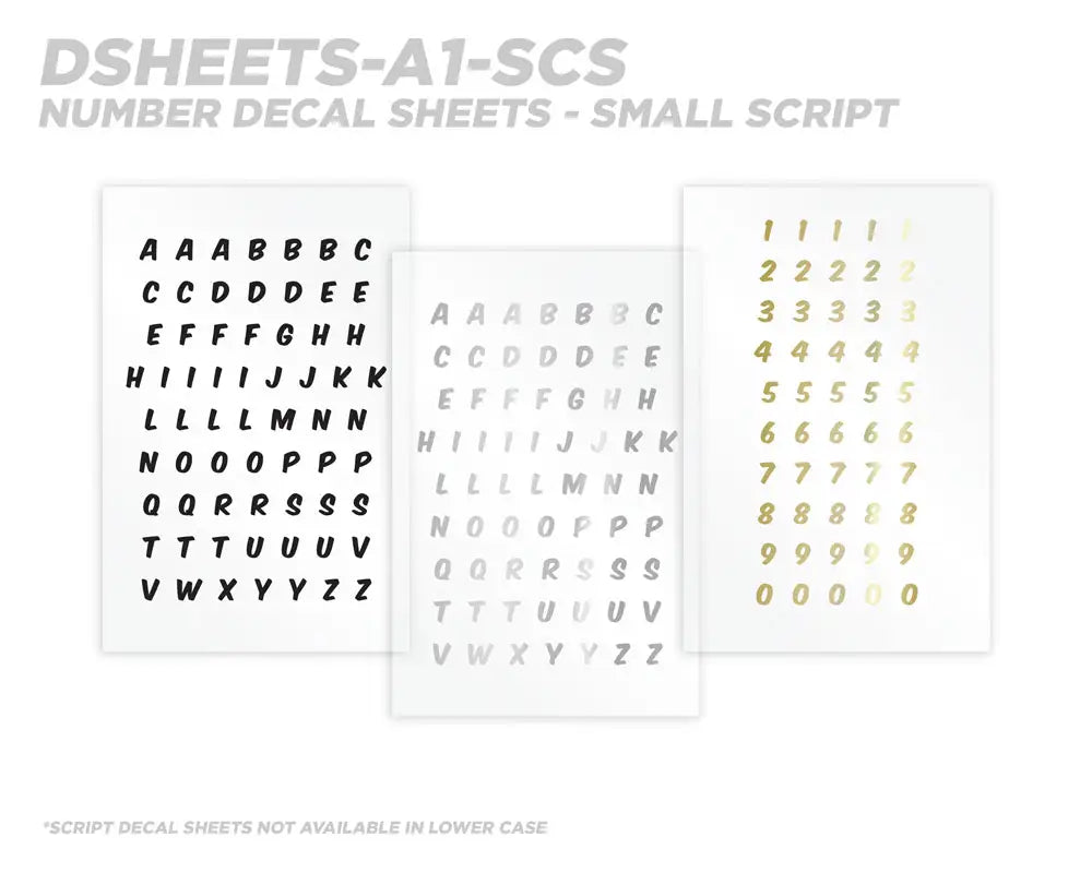 Mud Hole All-in-One Number & Alphabet Rod Decal Kit - Peel & Stick Letters