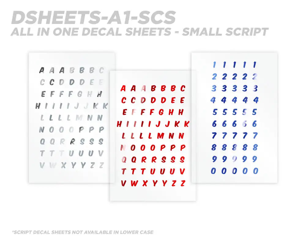 Mud Hole All-in-One Number & Alphabet Rod Decal Kit - Peel & Stick Letters