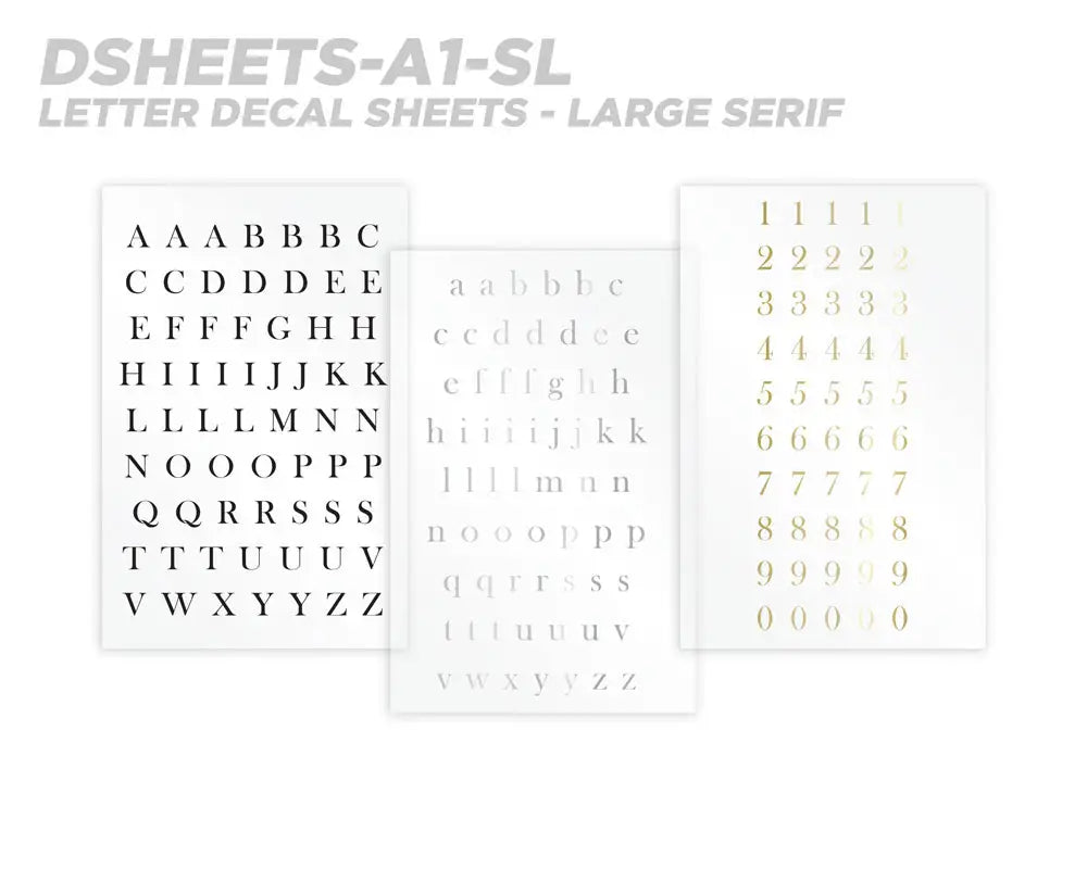 Mud Hole All-in-One Number & Alphabet Rod Decal Kit - Peel & Stick Letters