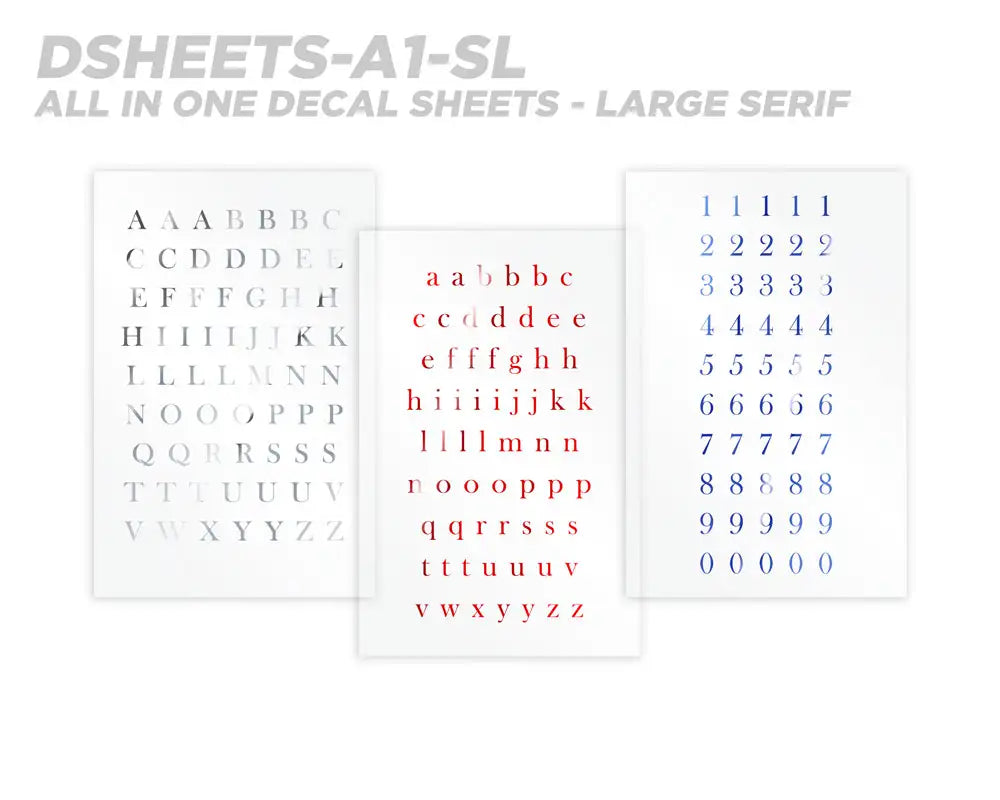 Mud Hole All-in-One Number & Alphabet Rod Decal Kit - Peel & Stick Letters