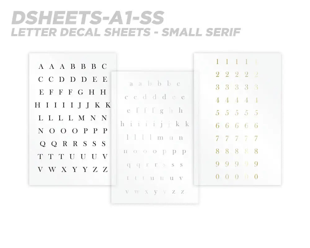 Mud Hole All-in-One Number & Alphabet Rod Decal Kit - Peel & Stick Letters