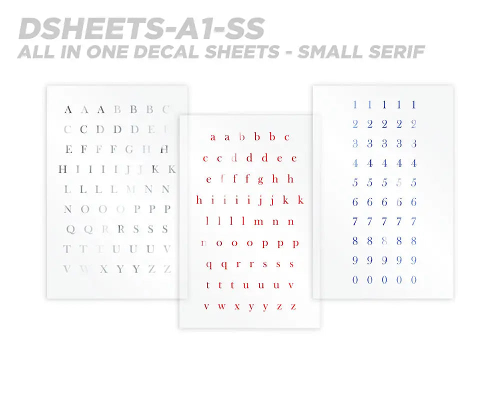 Mud Hole All-in-One Number & Alphabet Rod Decal Kit - Peel & Stick Letters