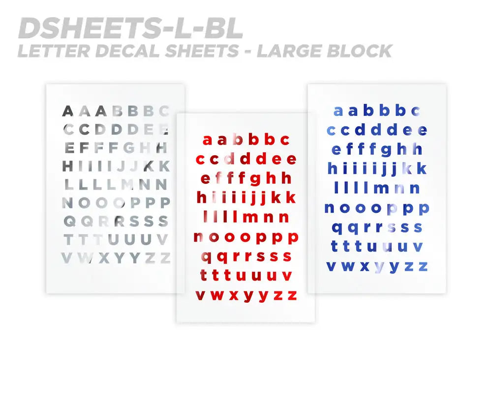 Mud Hole Alphabet Rod Decals - Peel & Stick Letters