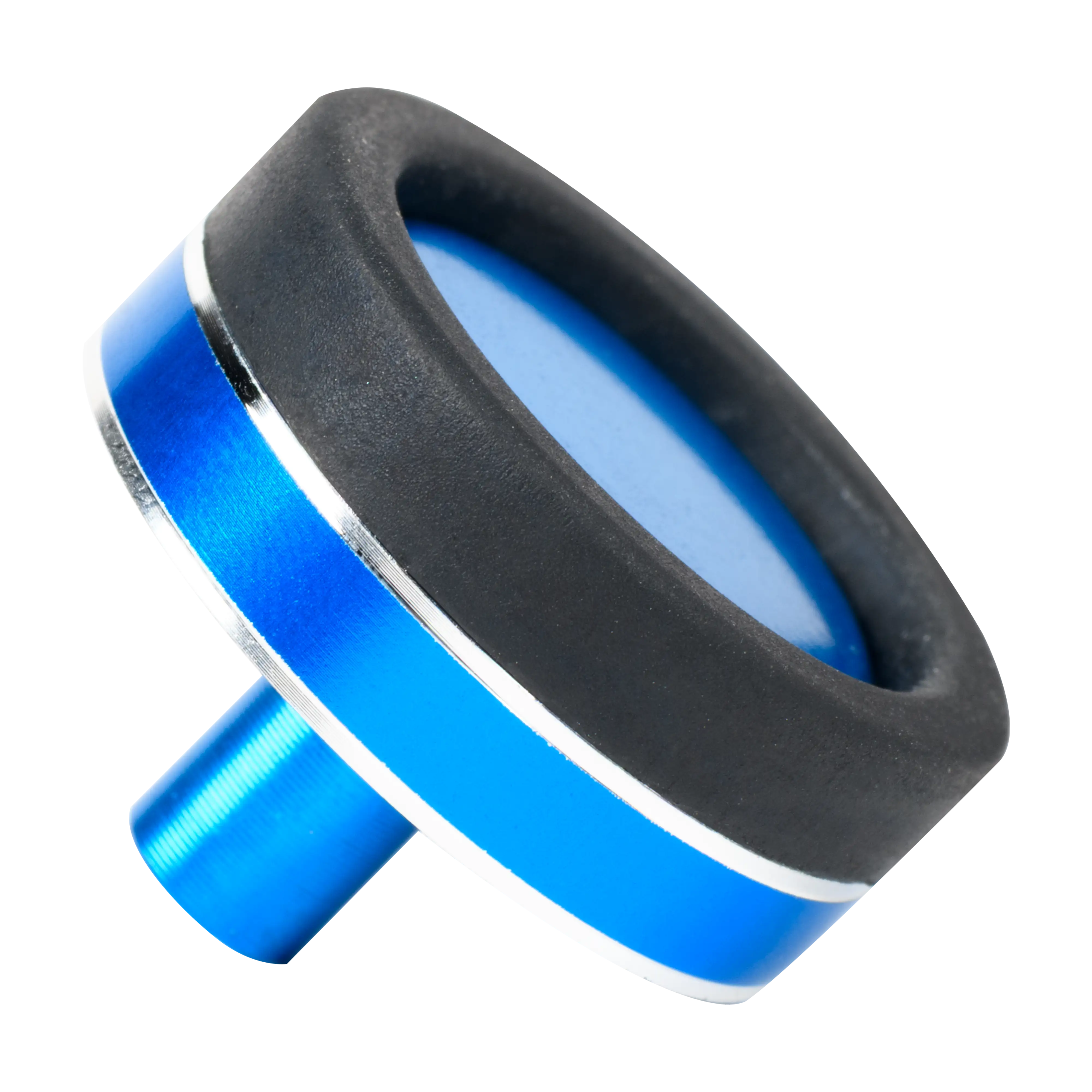 American Tackle Rubber Butt Cap with Designer Aluminum Trim