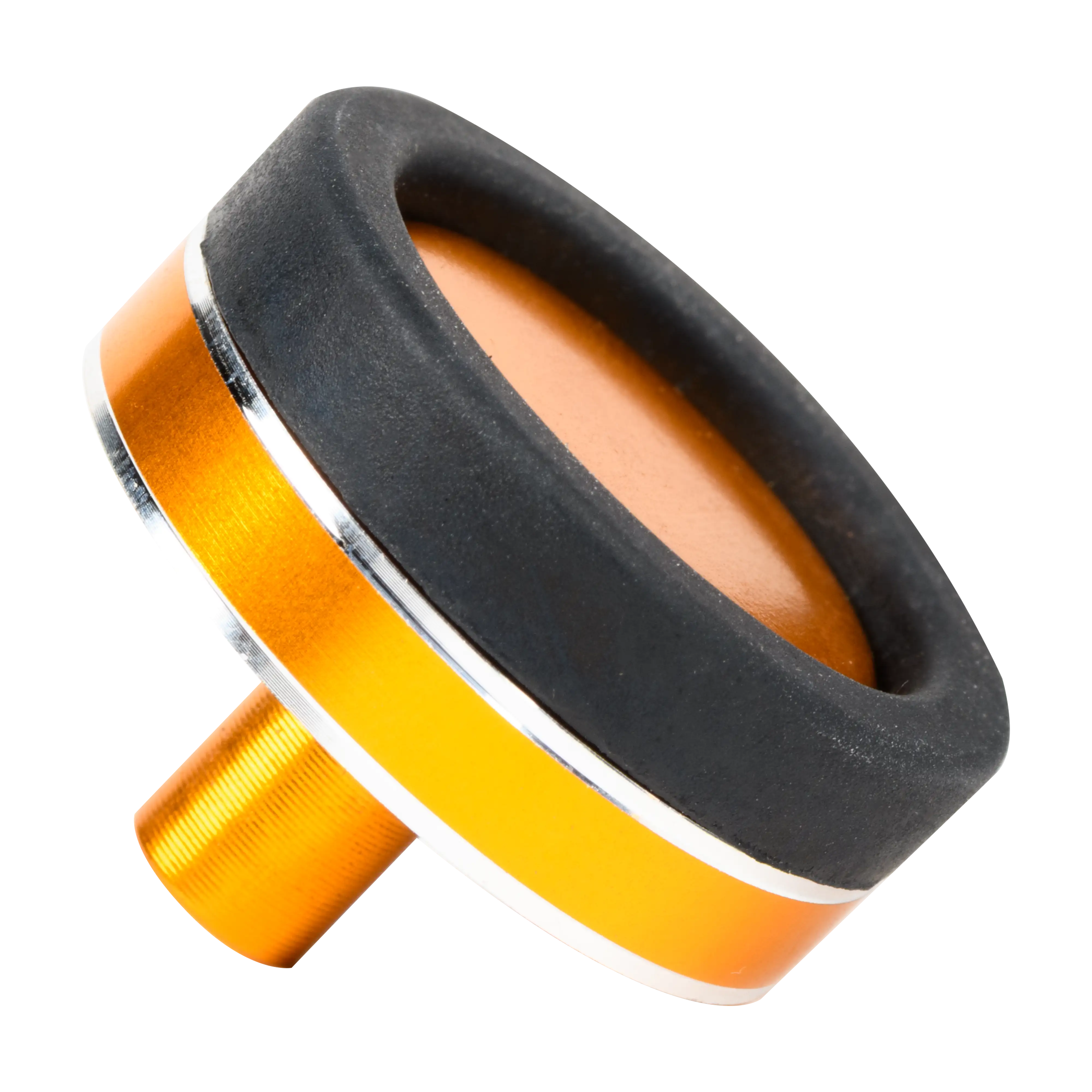 American Tackle Rubber Butt Cap with Designer Aluminum Trim