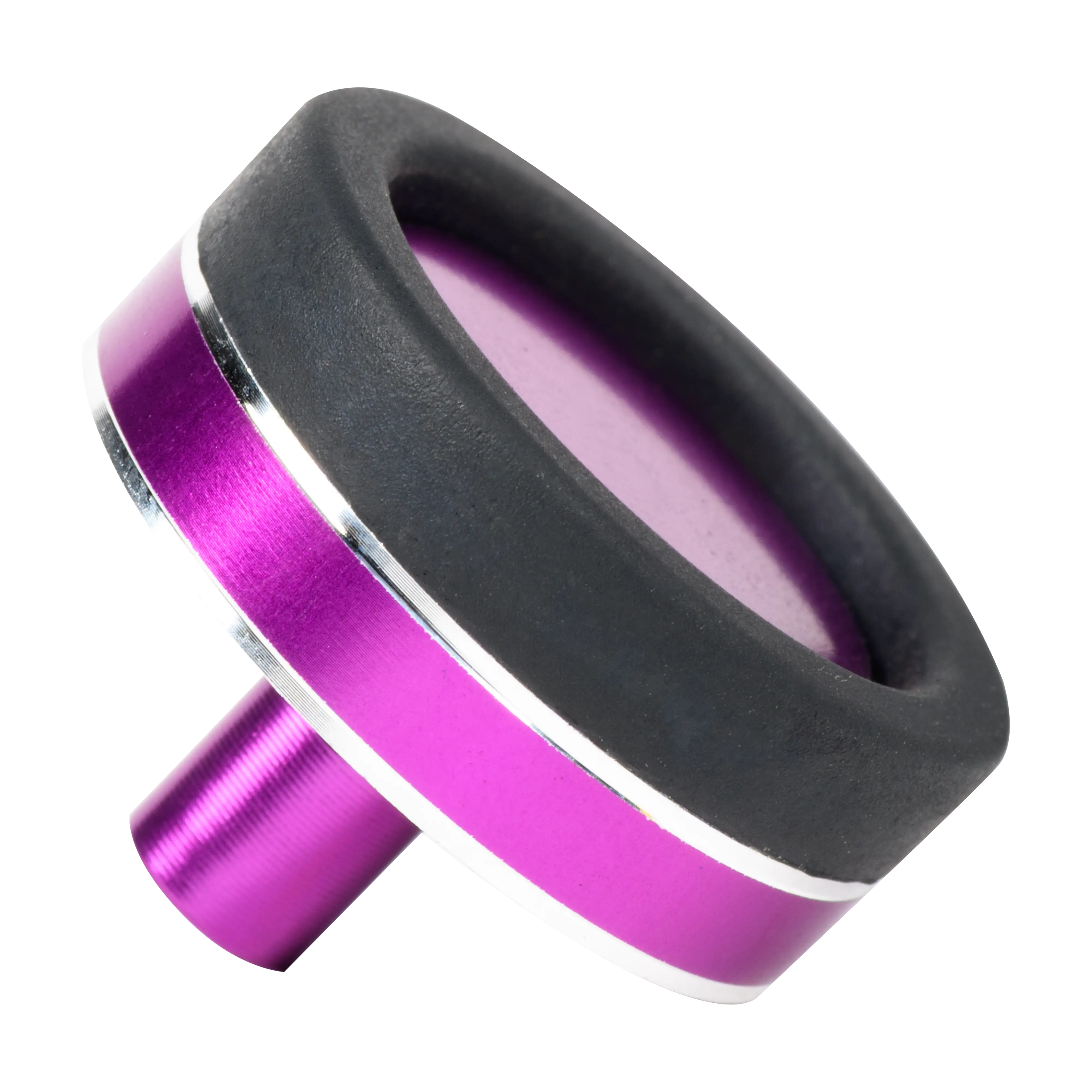 American Tackle Rubber Butt Cap with Designer Aluminum Trim