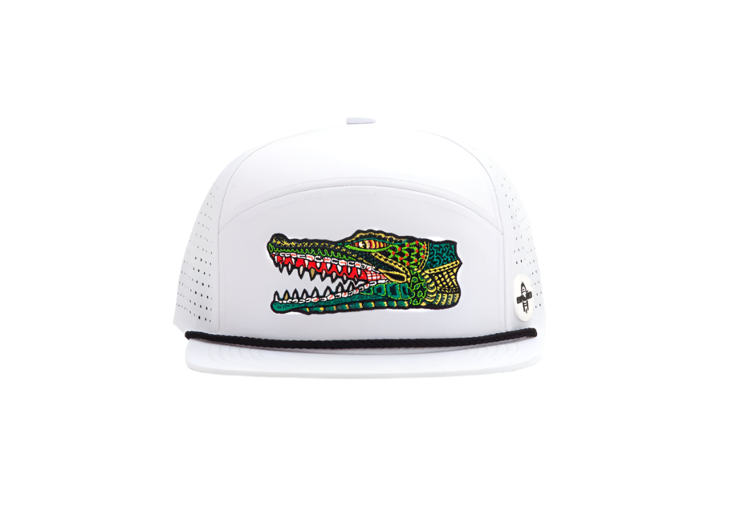 Bajio Gator Head - Performance Flat Brim Hat