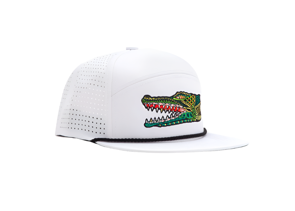 Bajio Gator Head - Performance Flat Brim Hat