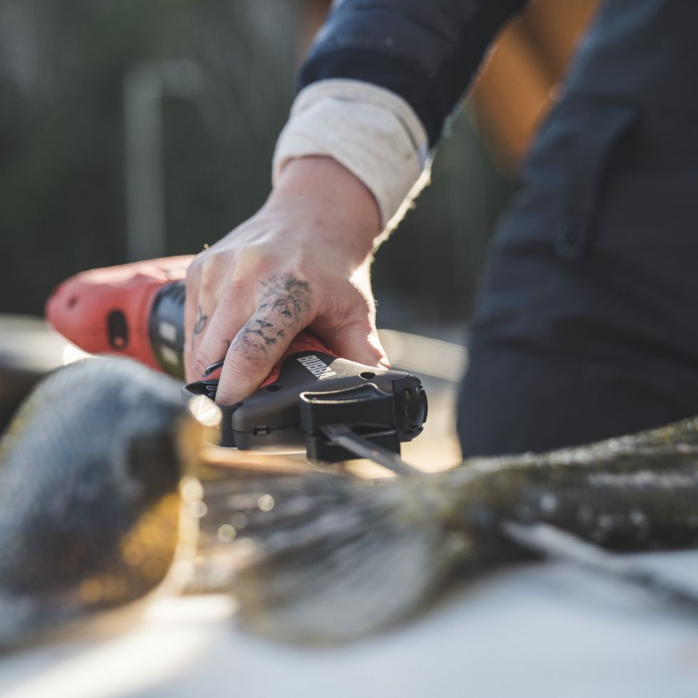 Bubba Blade Pro Series Cordless Electric Fillet Knife Cutting Station