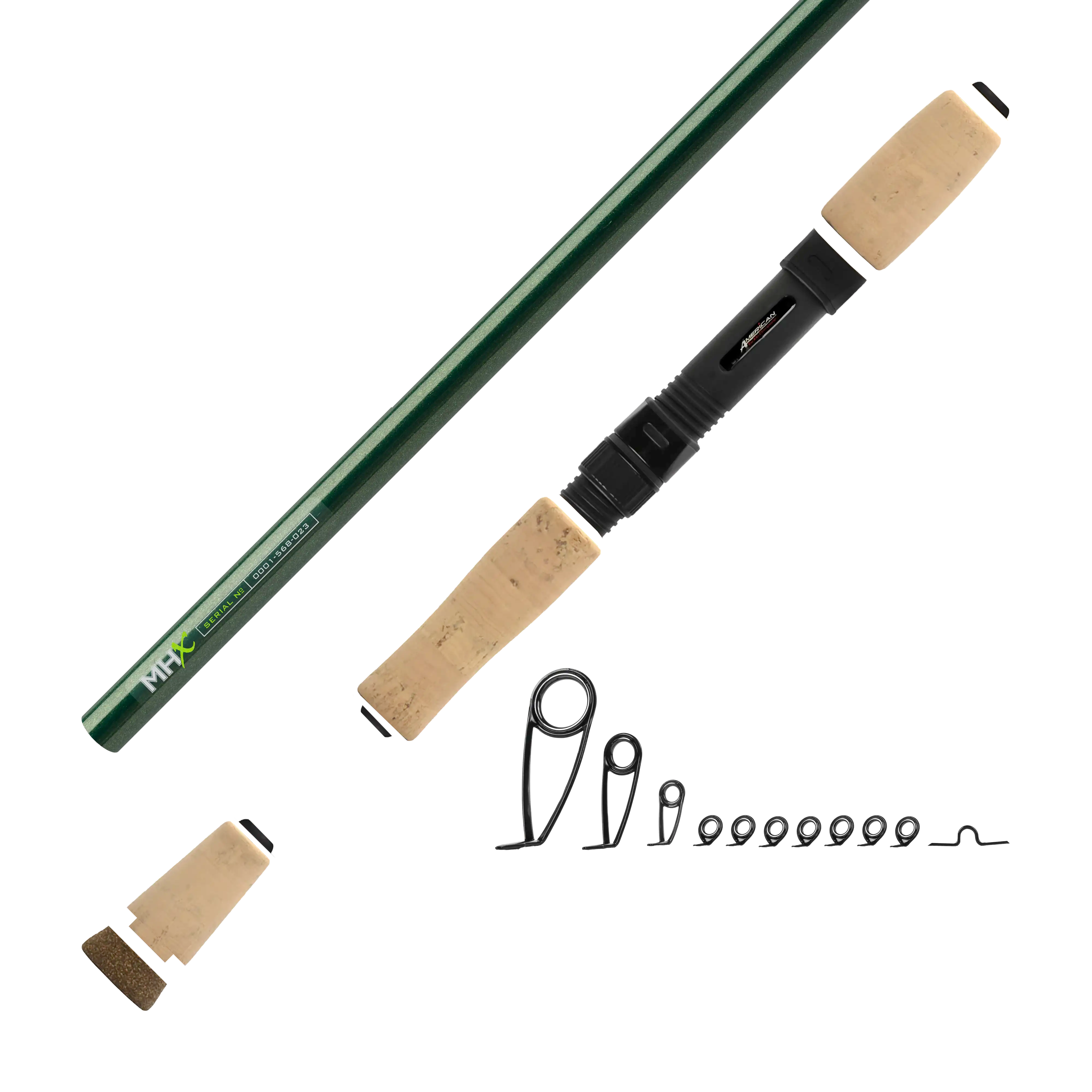 7'0" Med-Light MHX Spin Jig Spinning Rod Kit