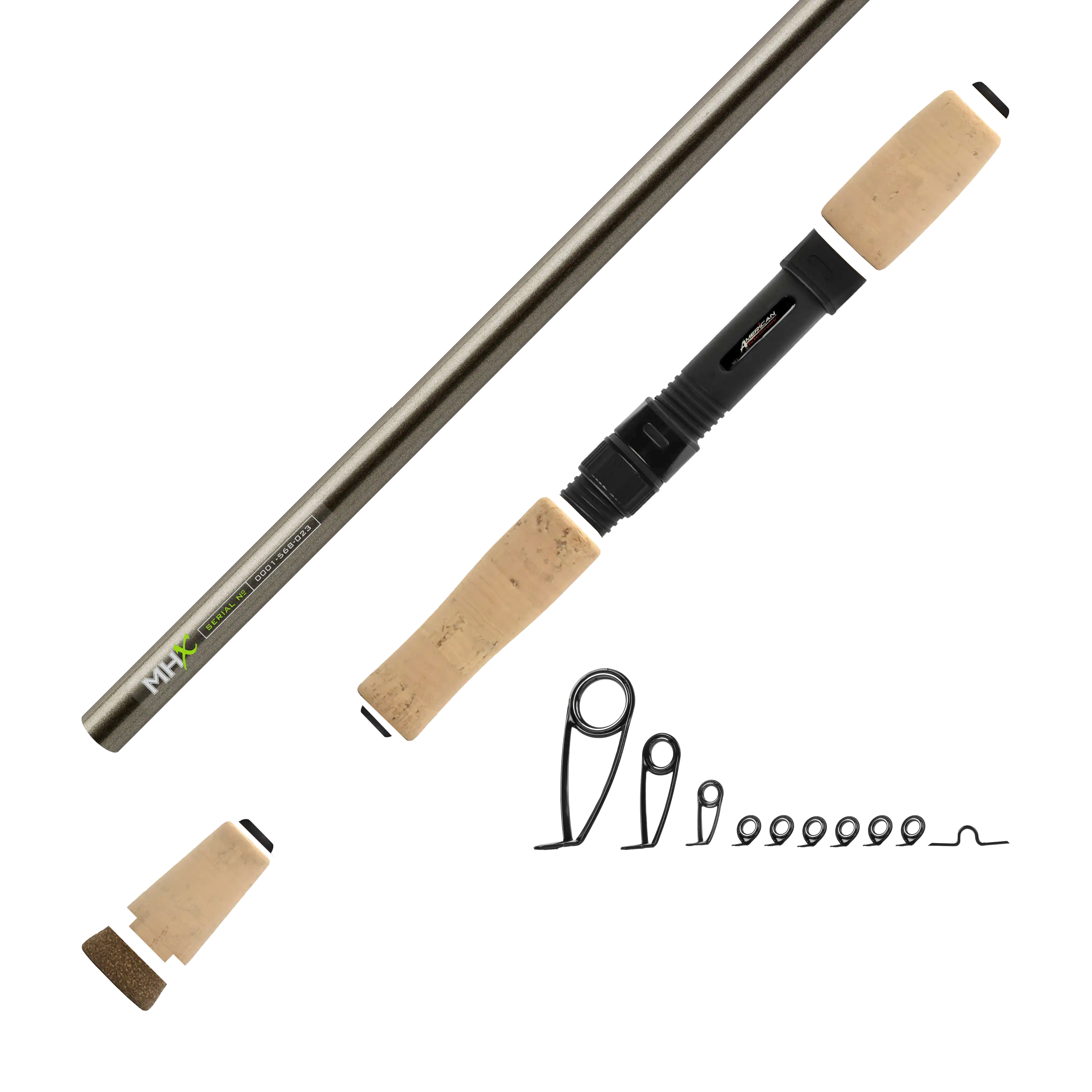 6'6" Med-Light MHX Spinning Rod Kit