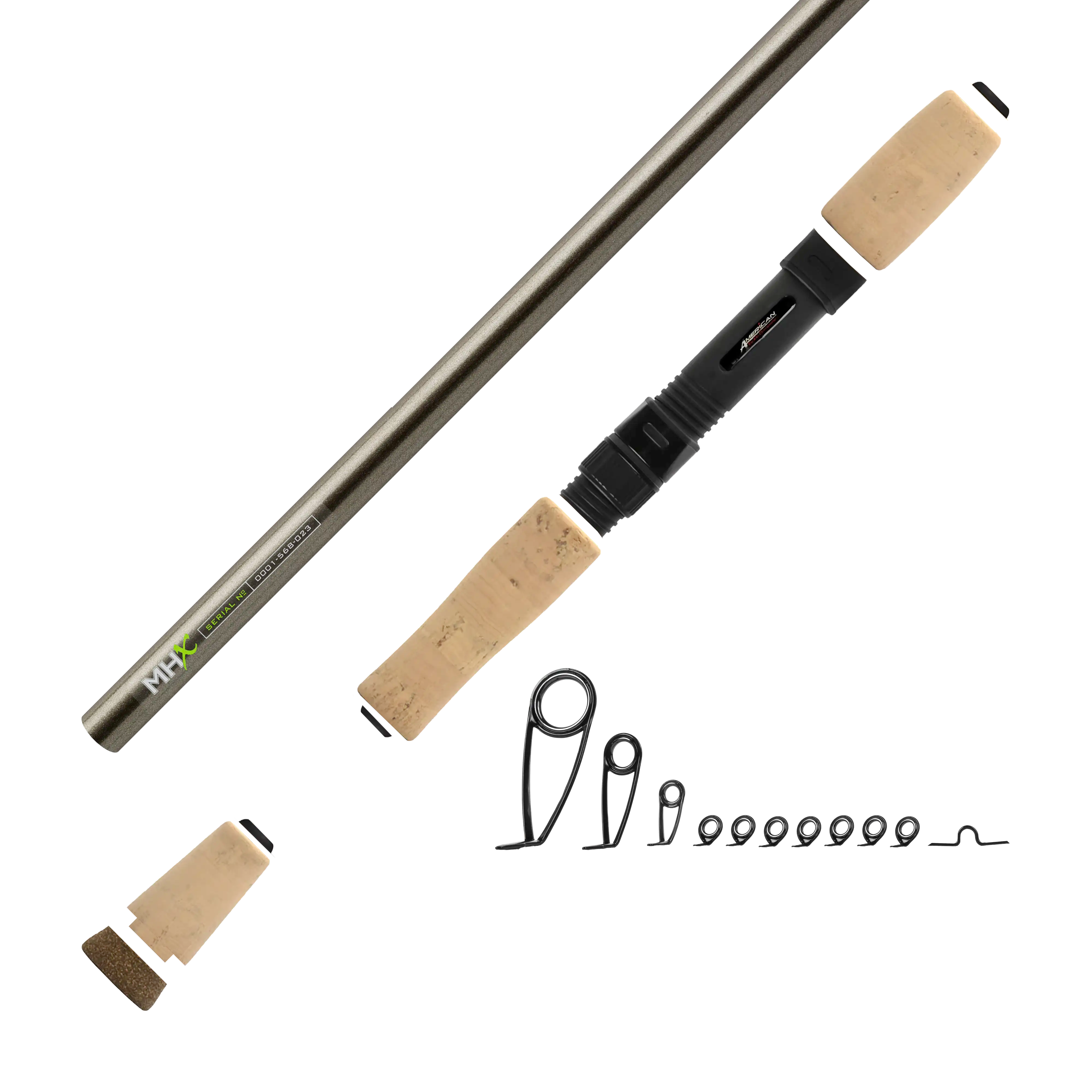 7'0" Med-Light MHX Spin Jig Spinning Rod Kit