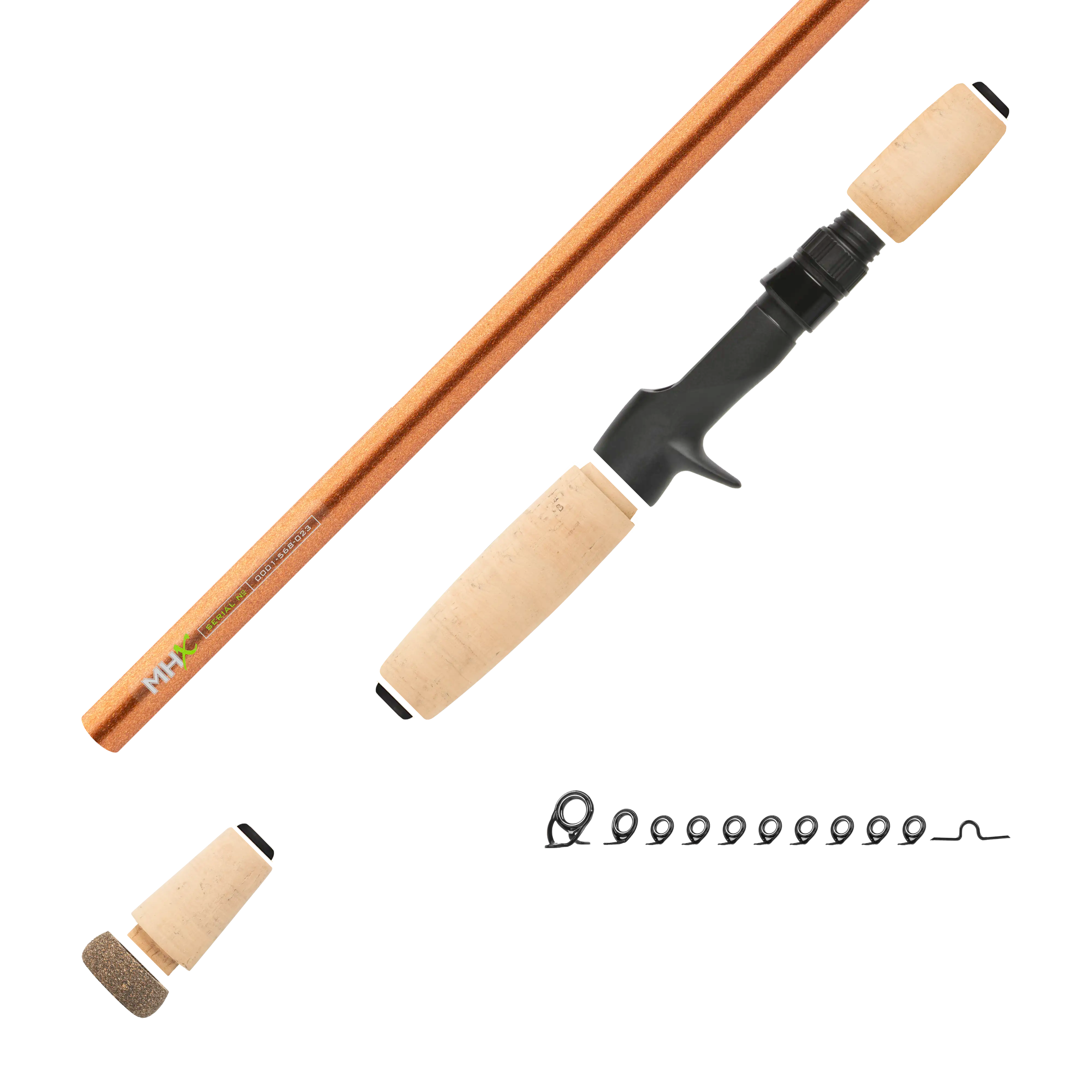 7'3" Med-Heavy MHX Mag Bass Casting Rod Kit