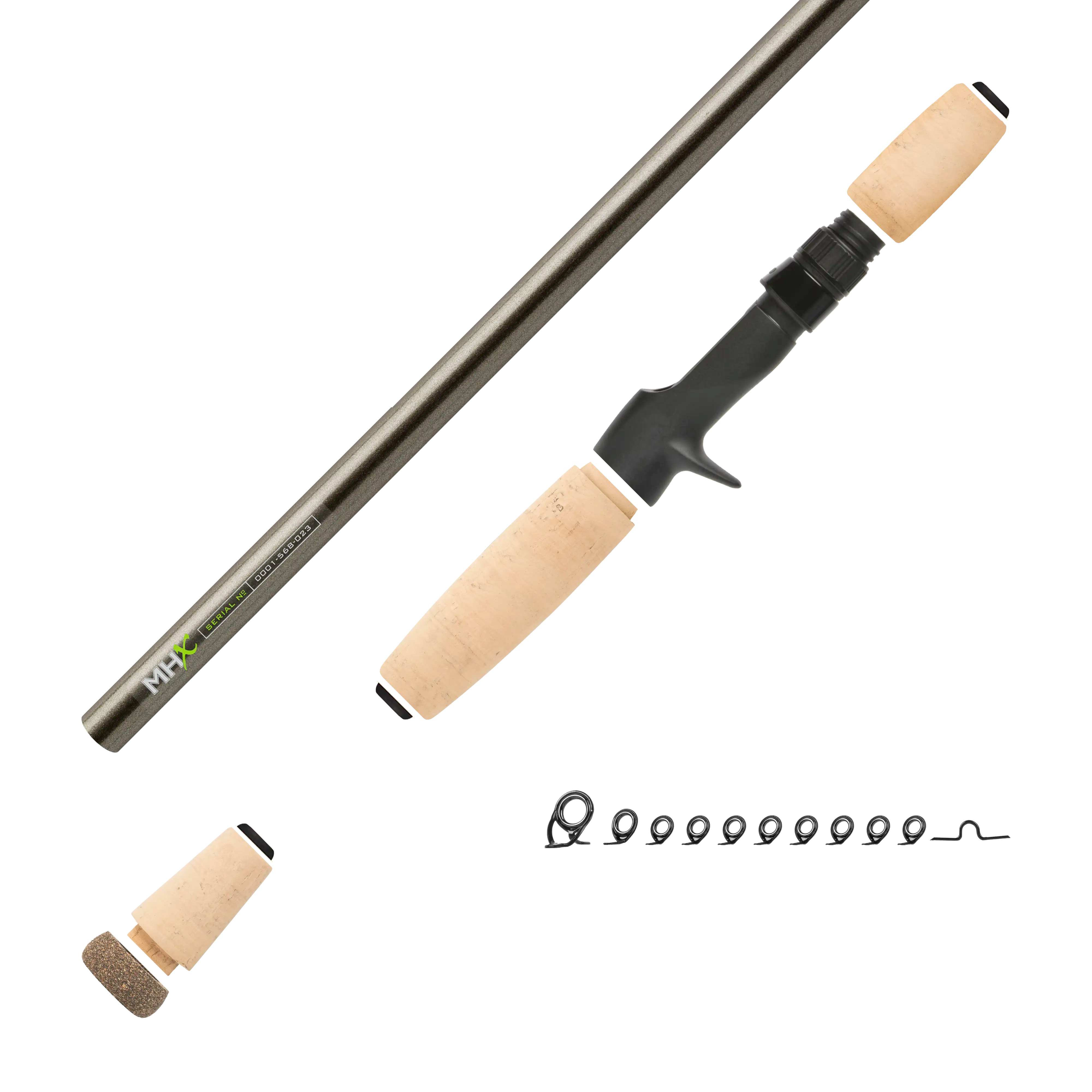 7'3" Med-Heavy MHX Mag Bass Casting Rod Kit