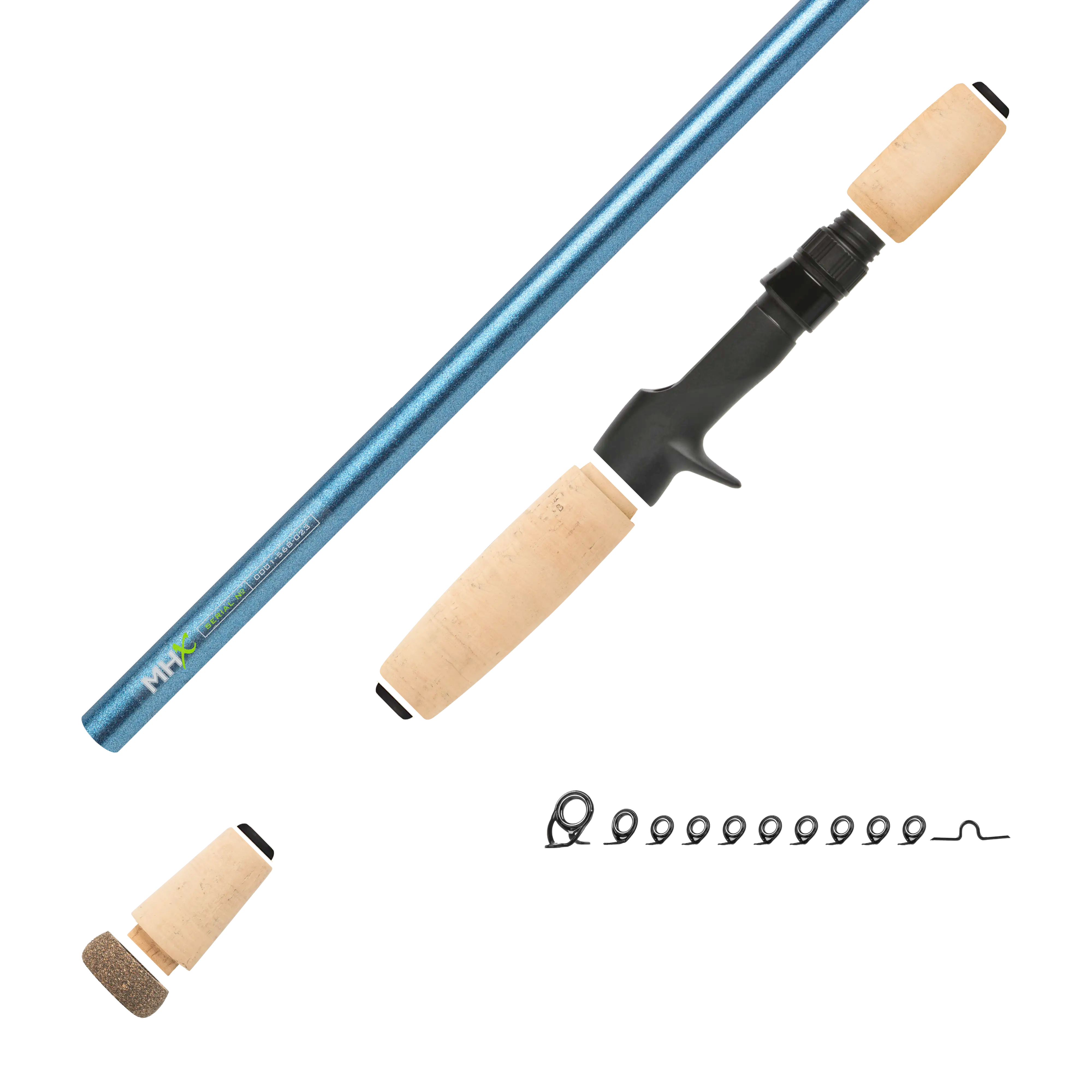 7'3" Med-Heavy MHX Mag Bass Casting Rod Kit