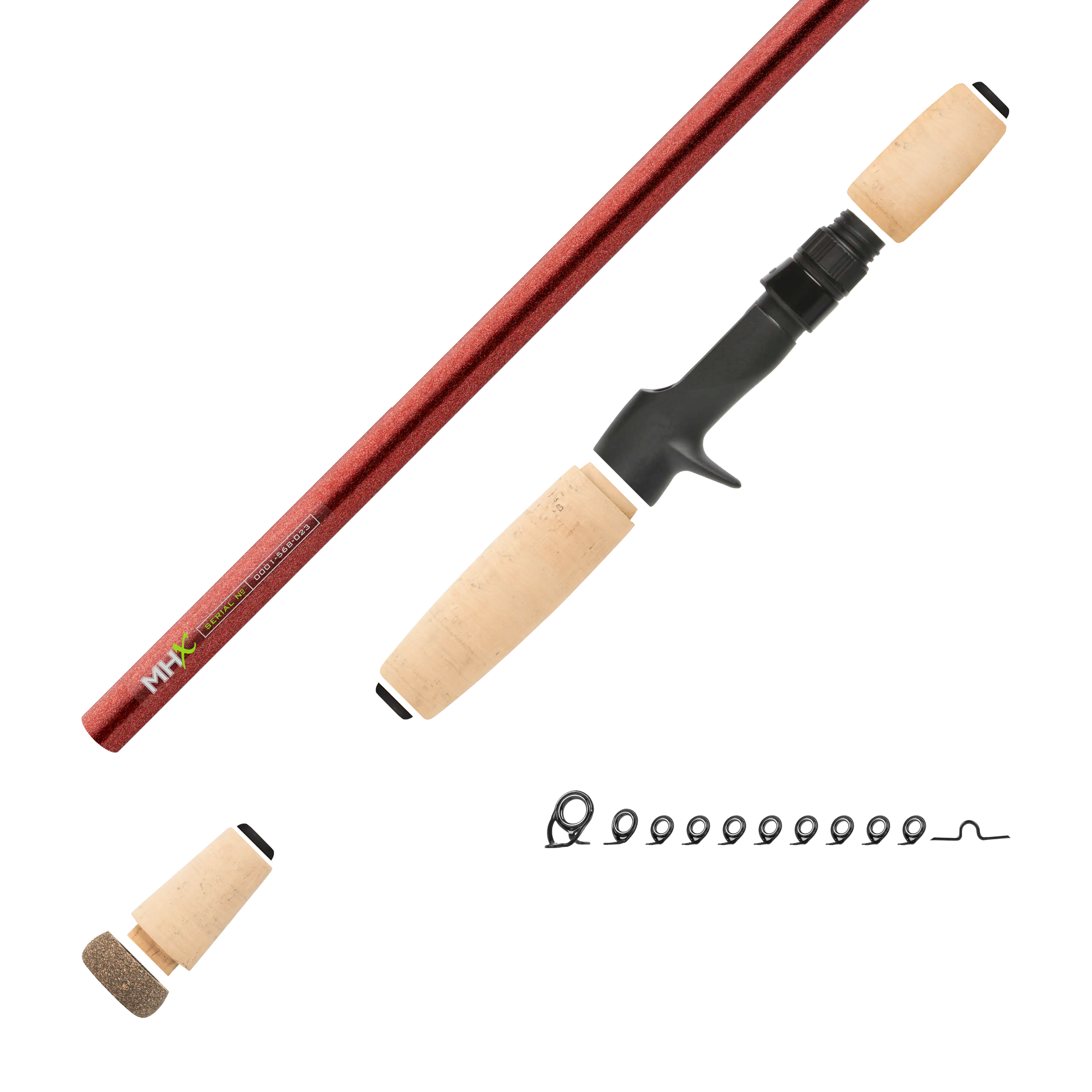 7'3" Med-Heavy MHX Mag Bass Casting Rod Kit