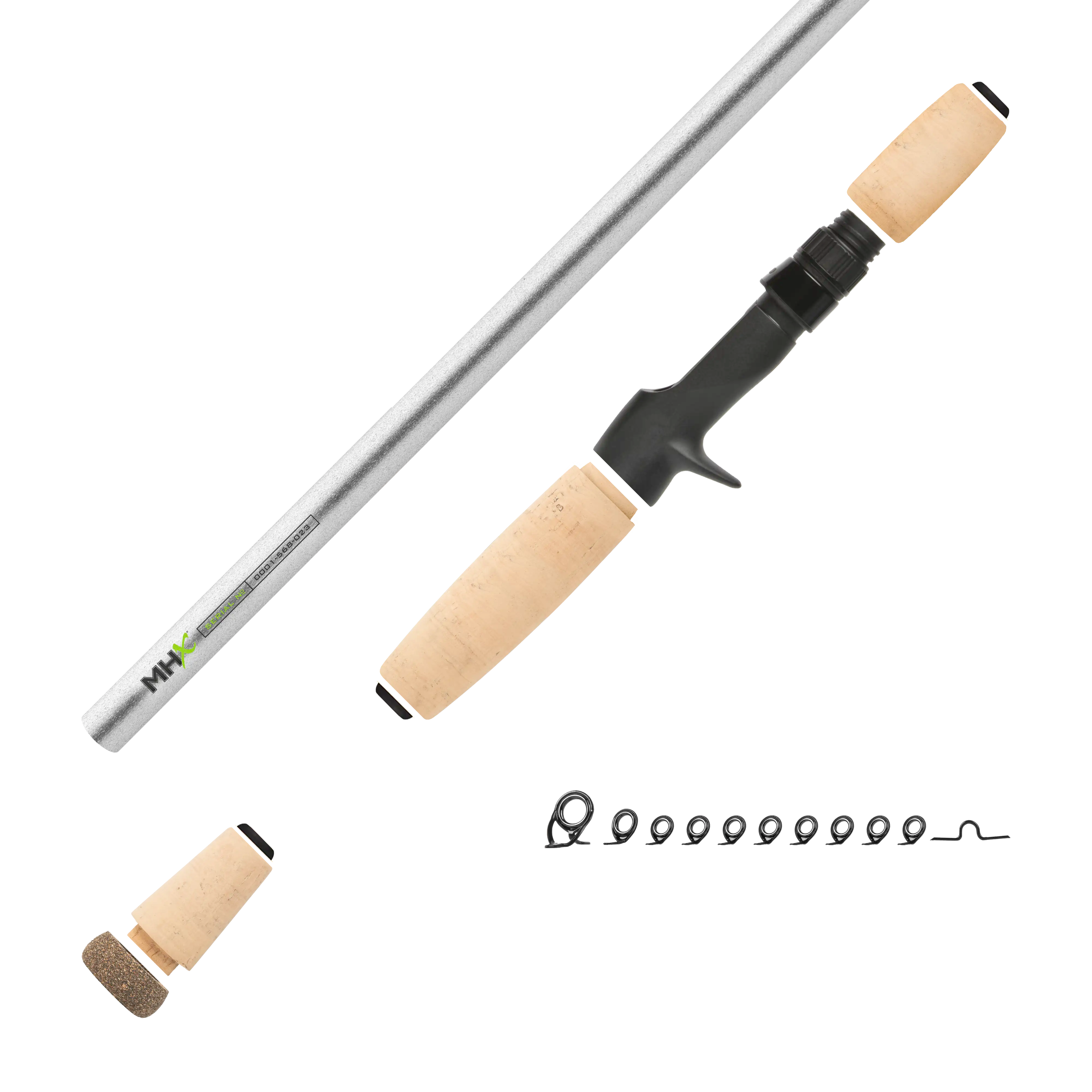 7'3" Med-Heavy MHX Mag Bass Casting Rod Kit