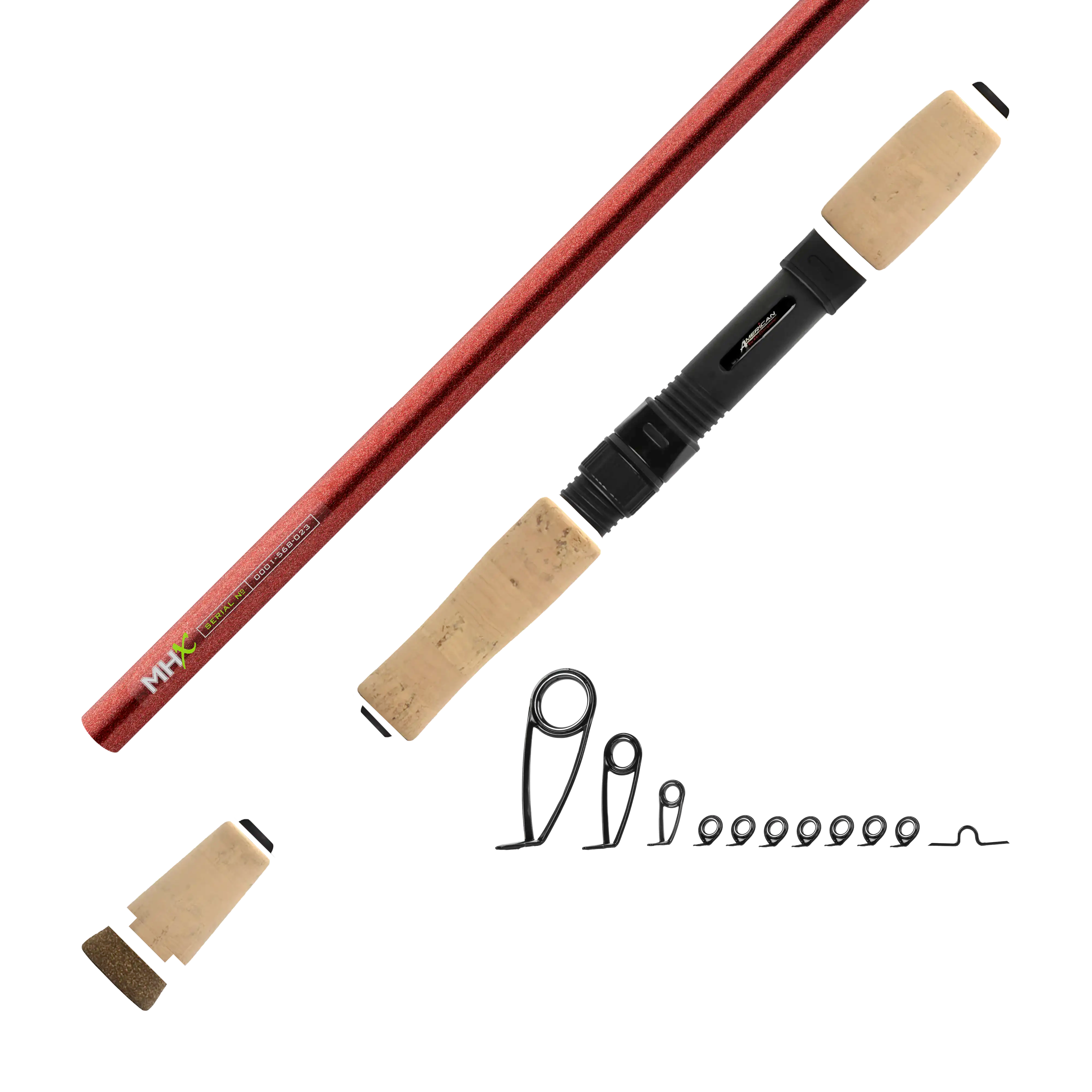 7'0" Med-Light MHX Spin Jig Spinning Rod Kit