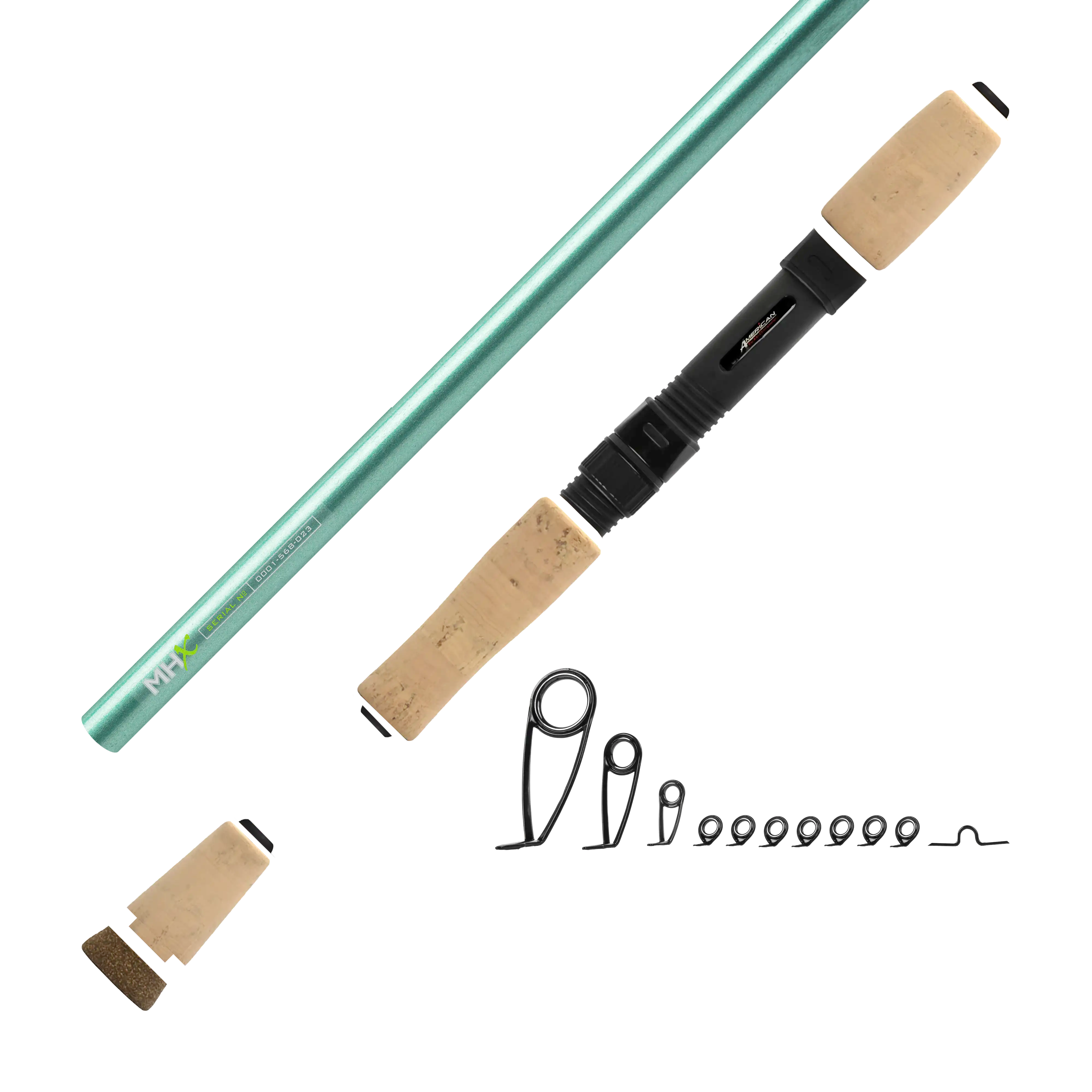 7'0" Med-Light MHX Spin Jig Spinning Rod Kit