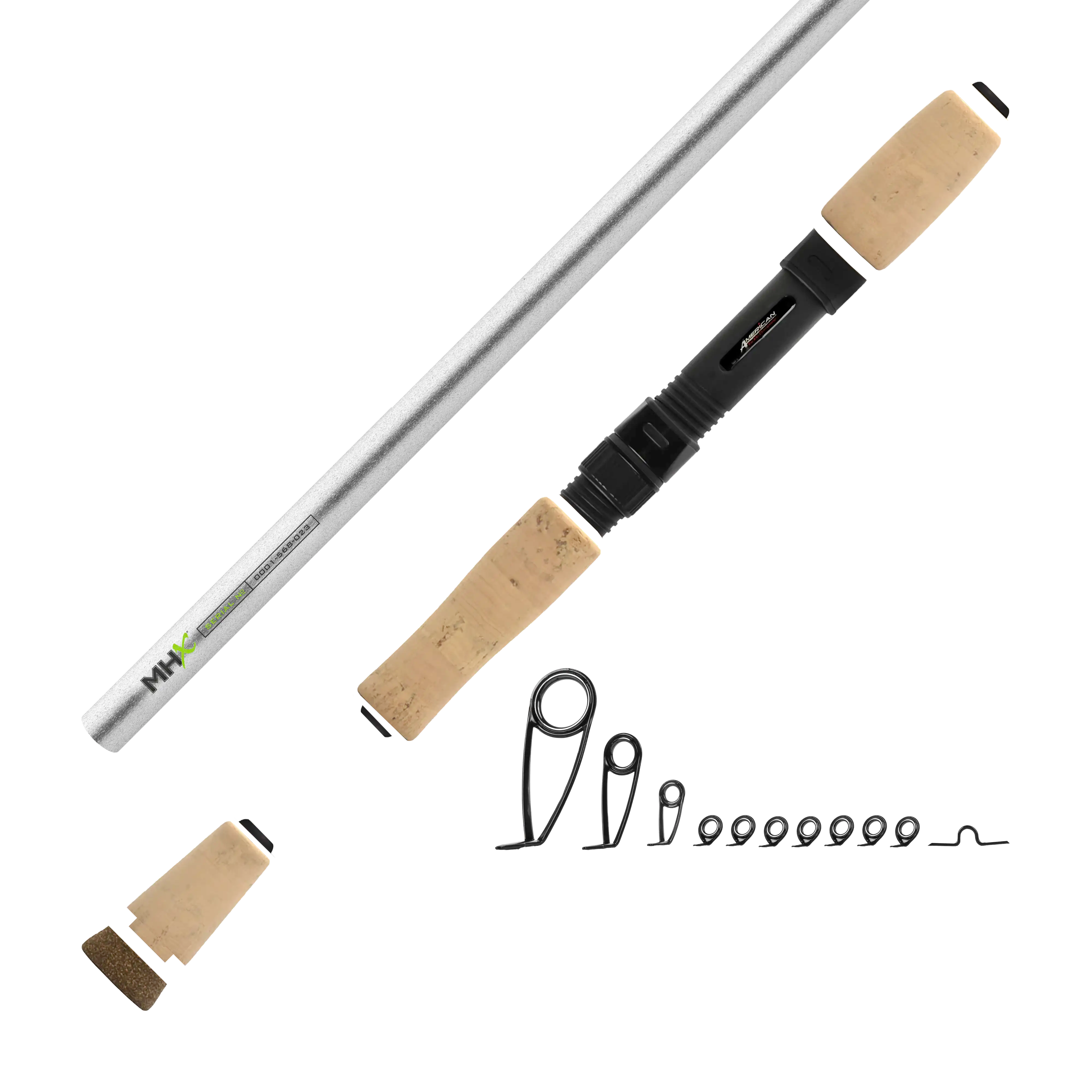 7'0" Med-Light MHX Spin Jig Spinning Rod Kit