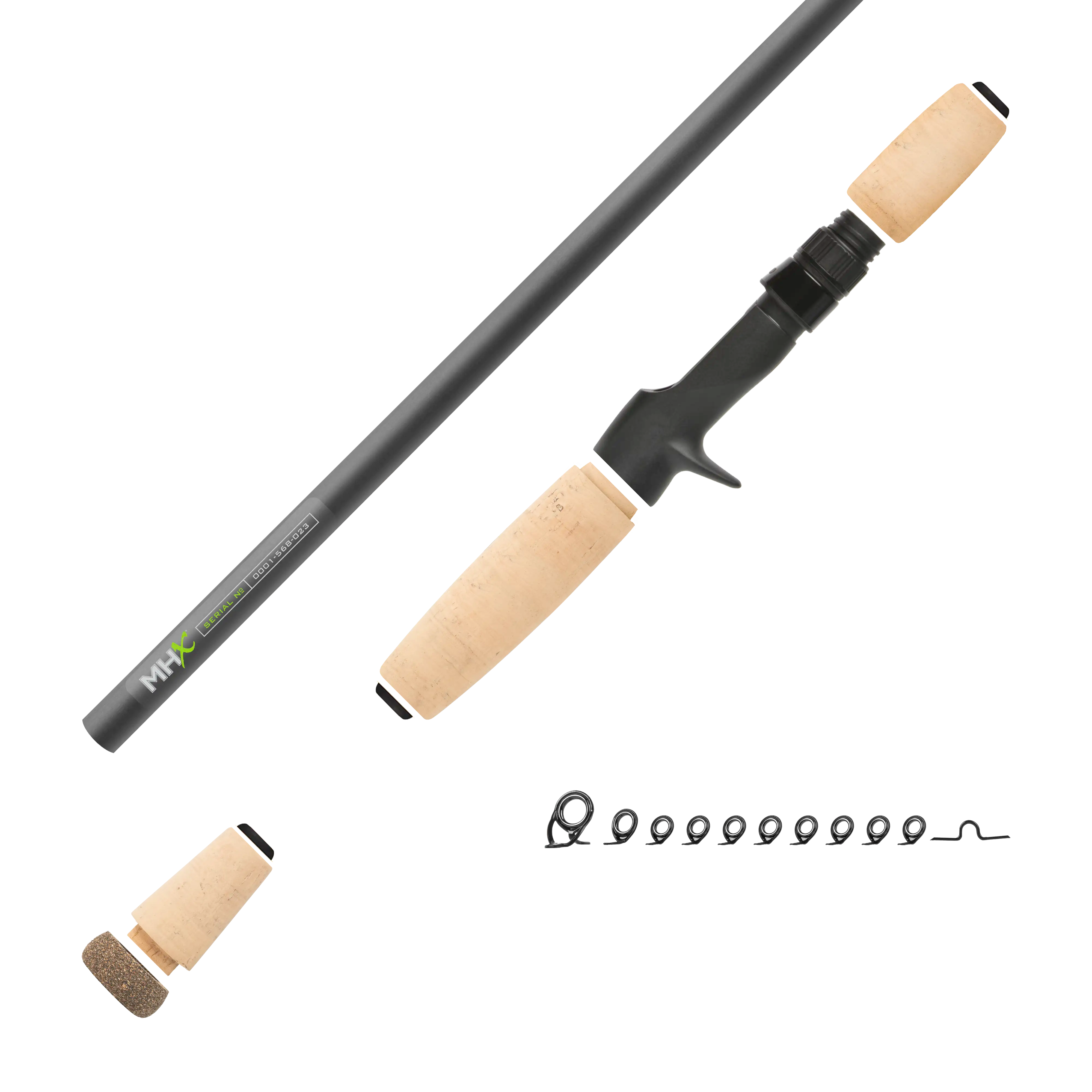 7'3" Med-Heavy MHX Mag Bass Casting Rod Kit