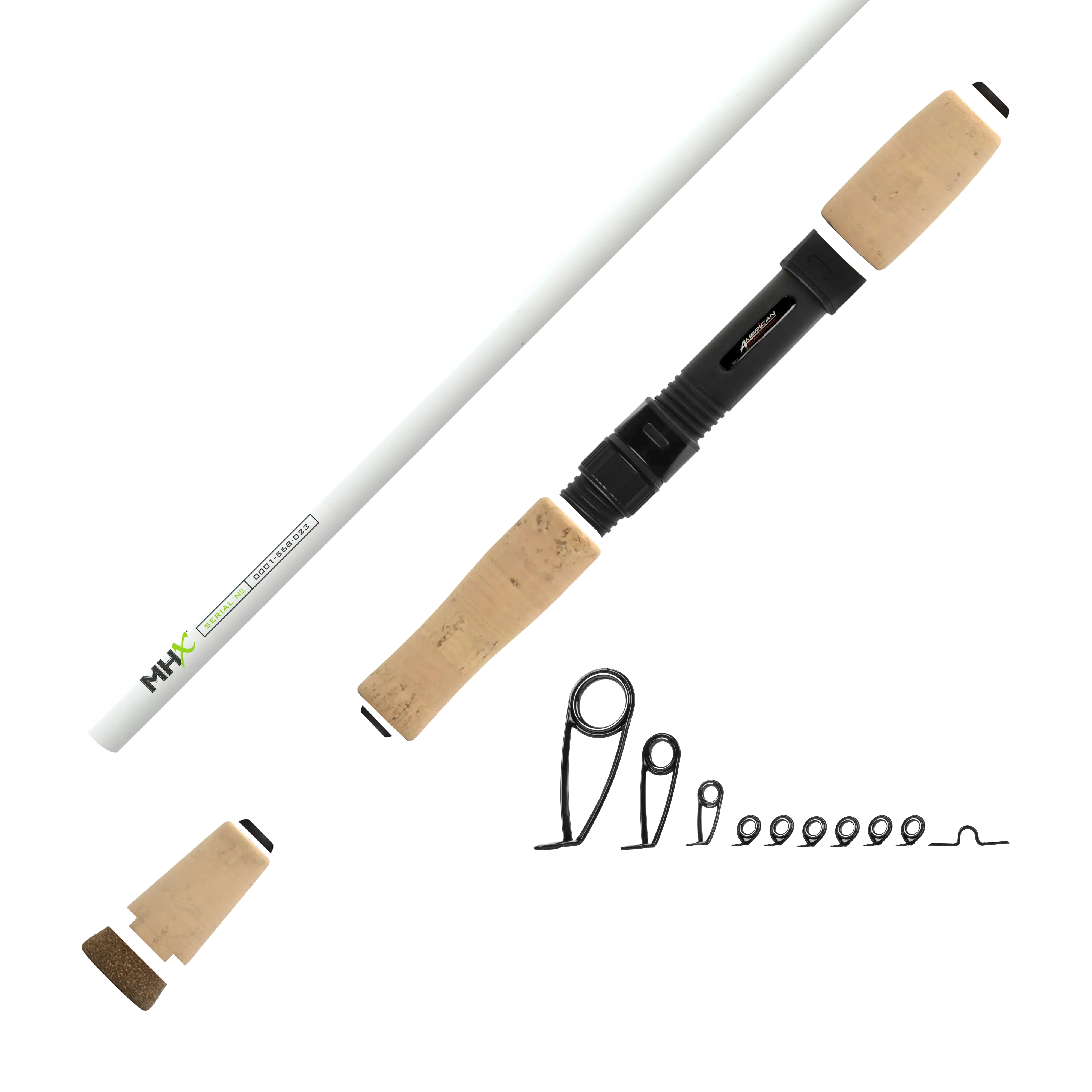 6'6" Med-Light MHX Spinning Rod Kit