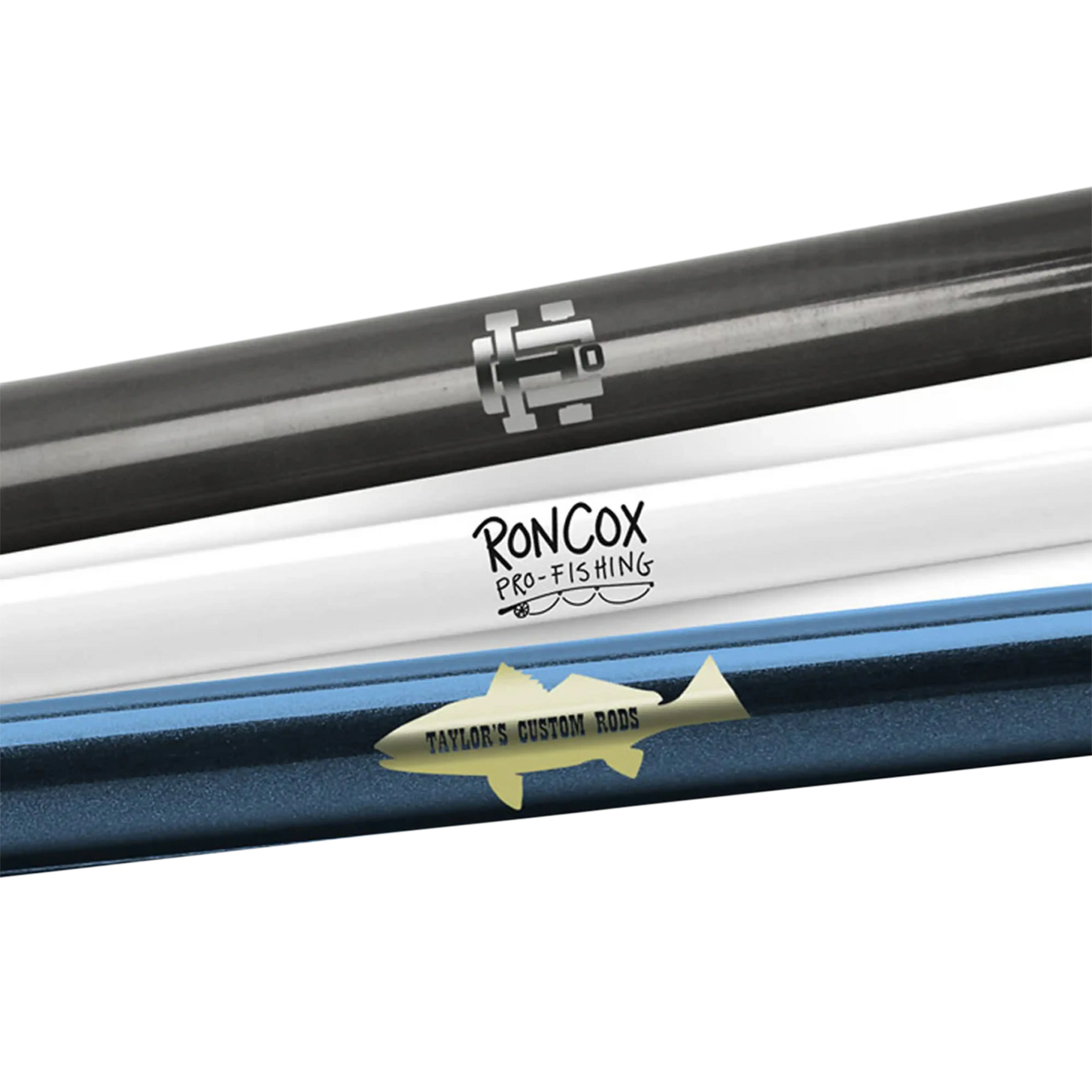 custom fishing rod logos Mud Hole Custom Graphics Rod Decals, Gold