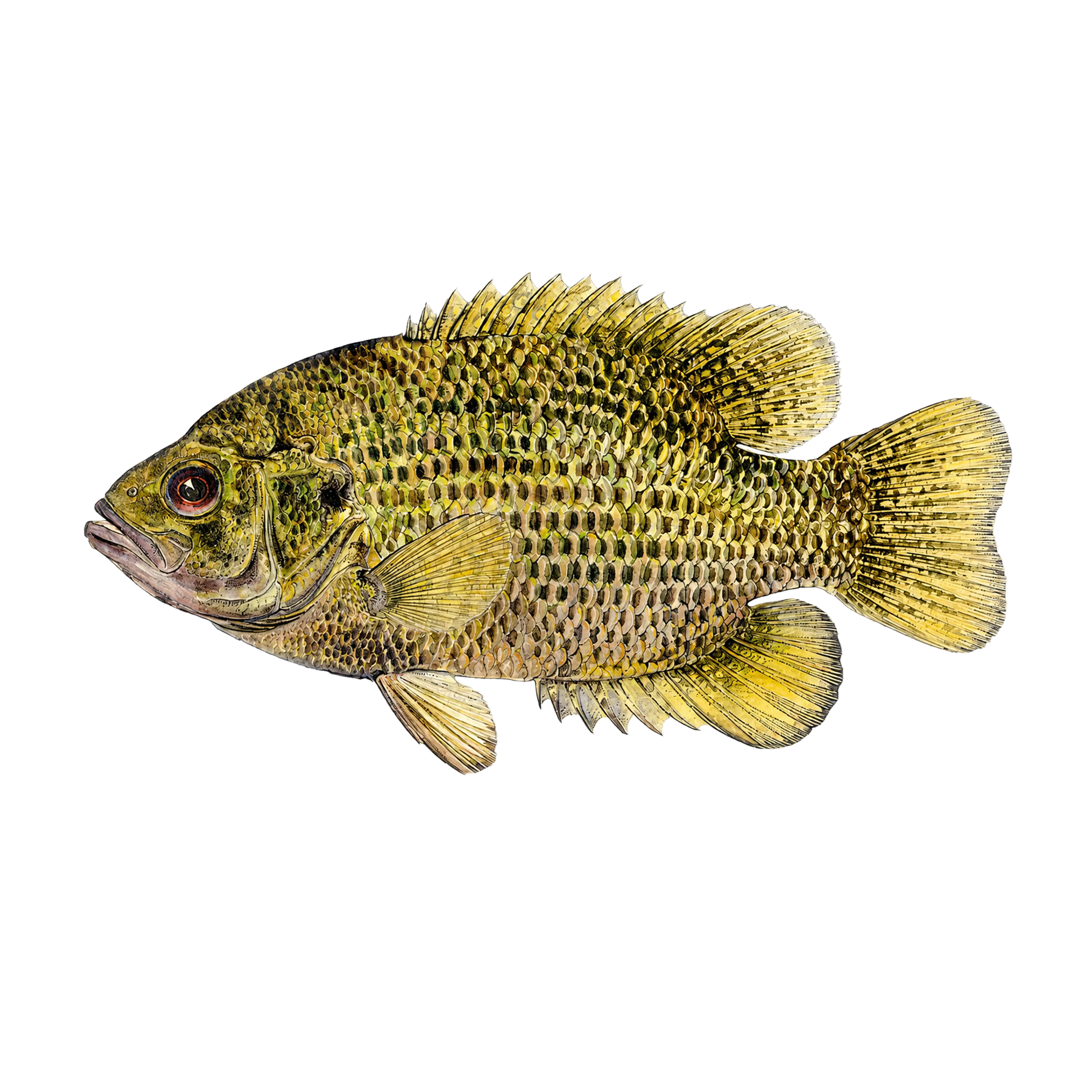 Mud Hole Game Fish Rod Decals