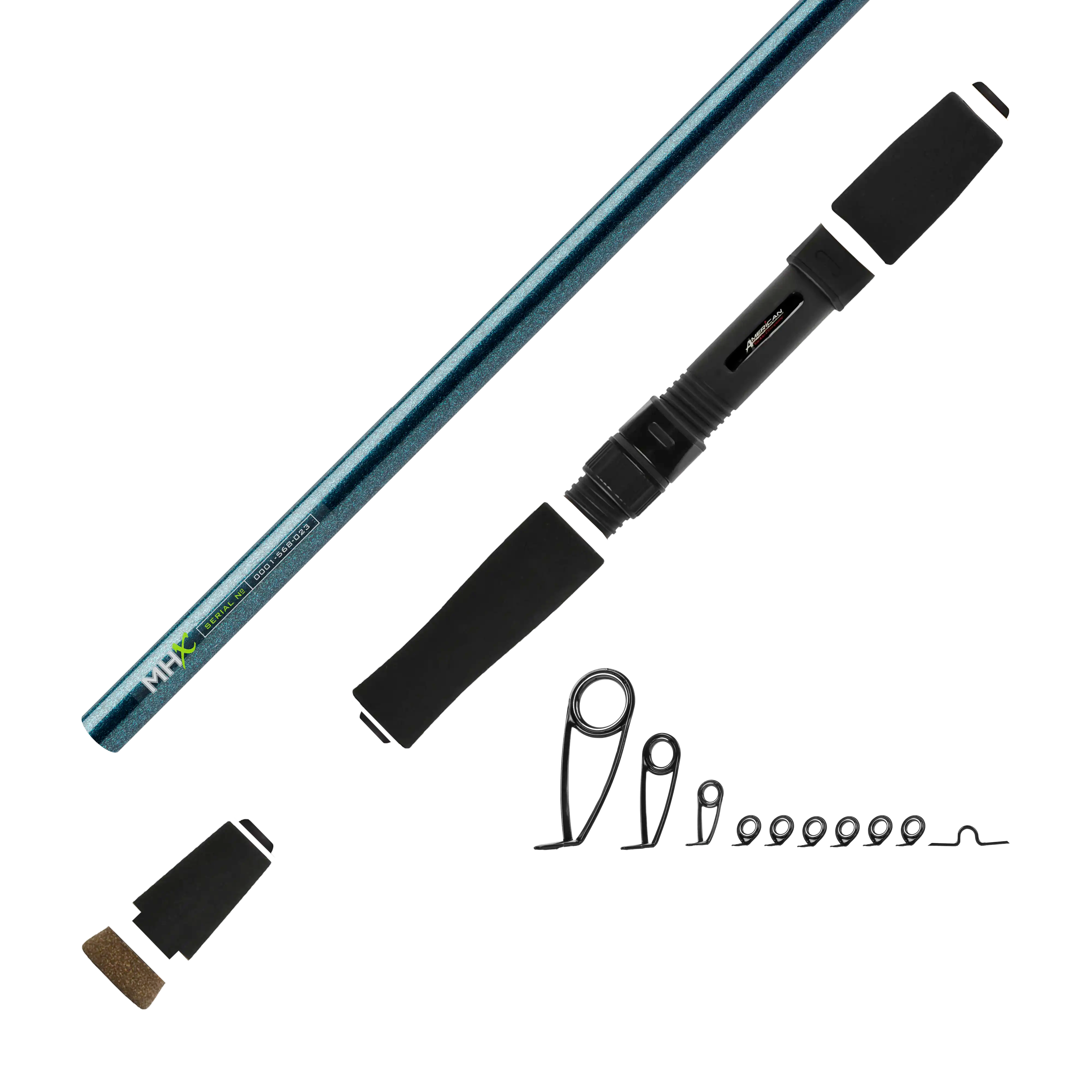 6'6" Med-Light MHX Spinning Rod Kit
