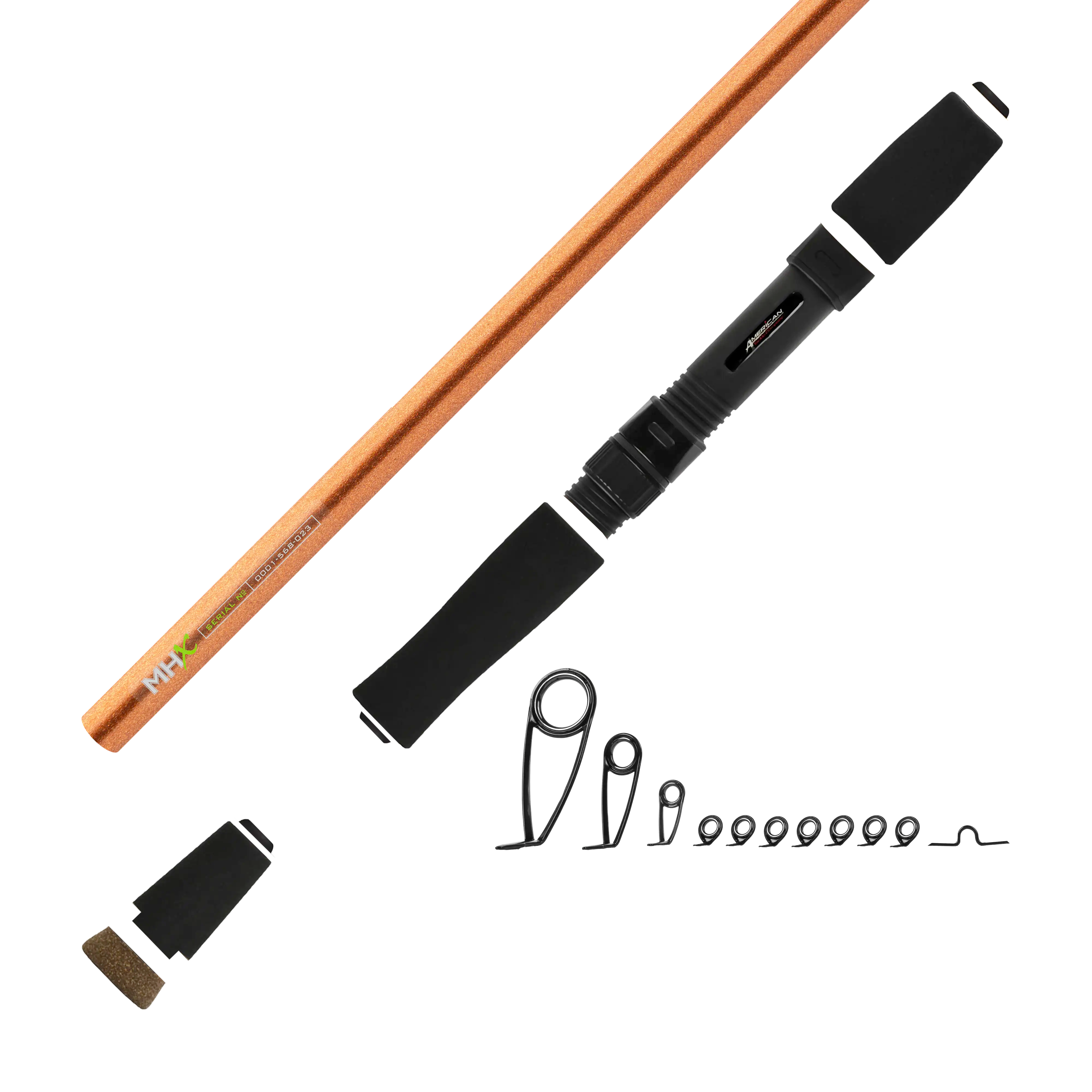 7'0" Med-Light MHX Spin Jig Spinning Rod Kit