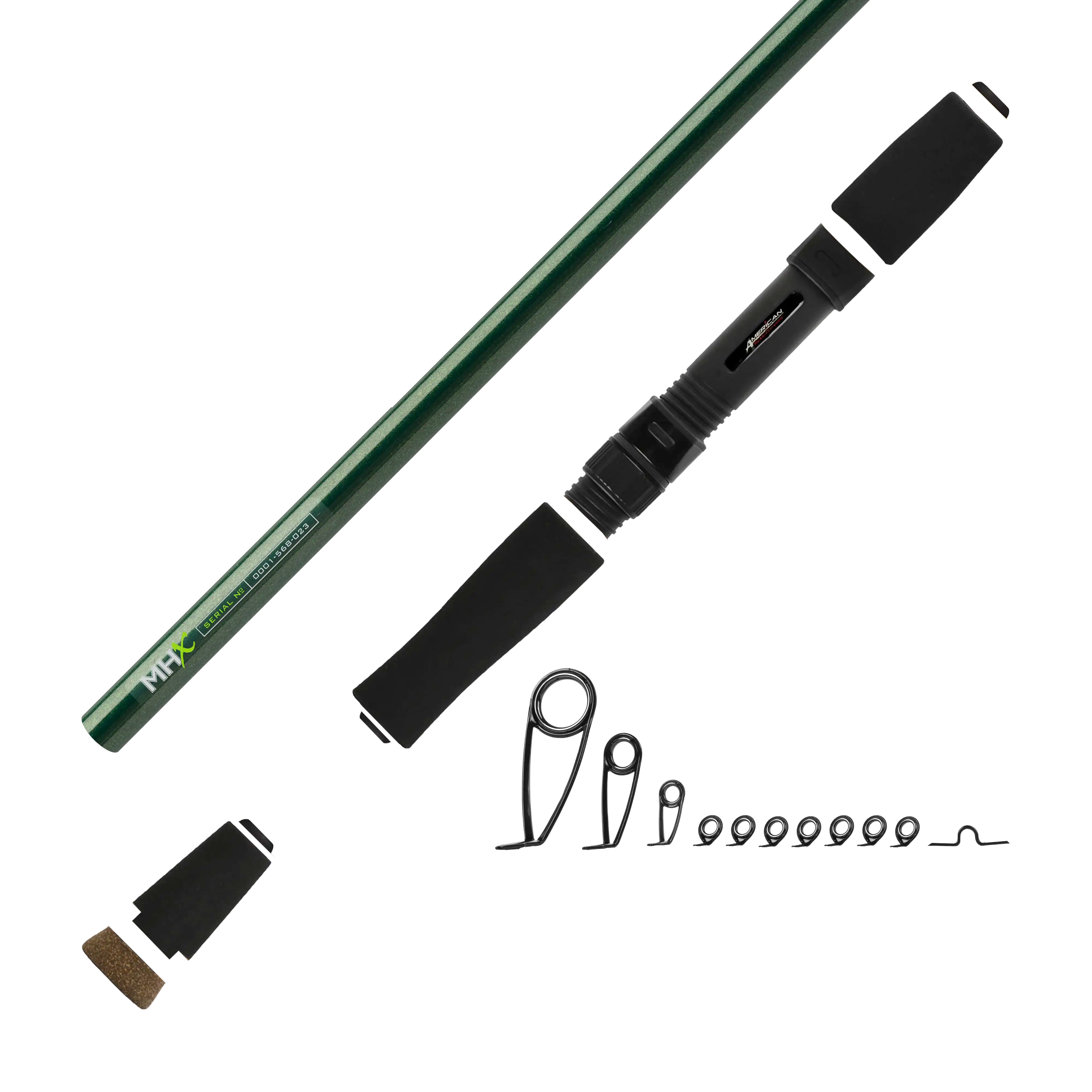 7'0" Med-Light MHX Spin Jig Spinning Rod Kit