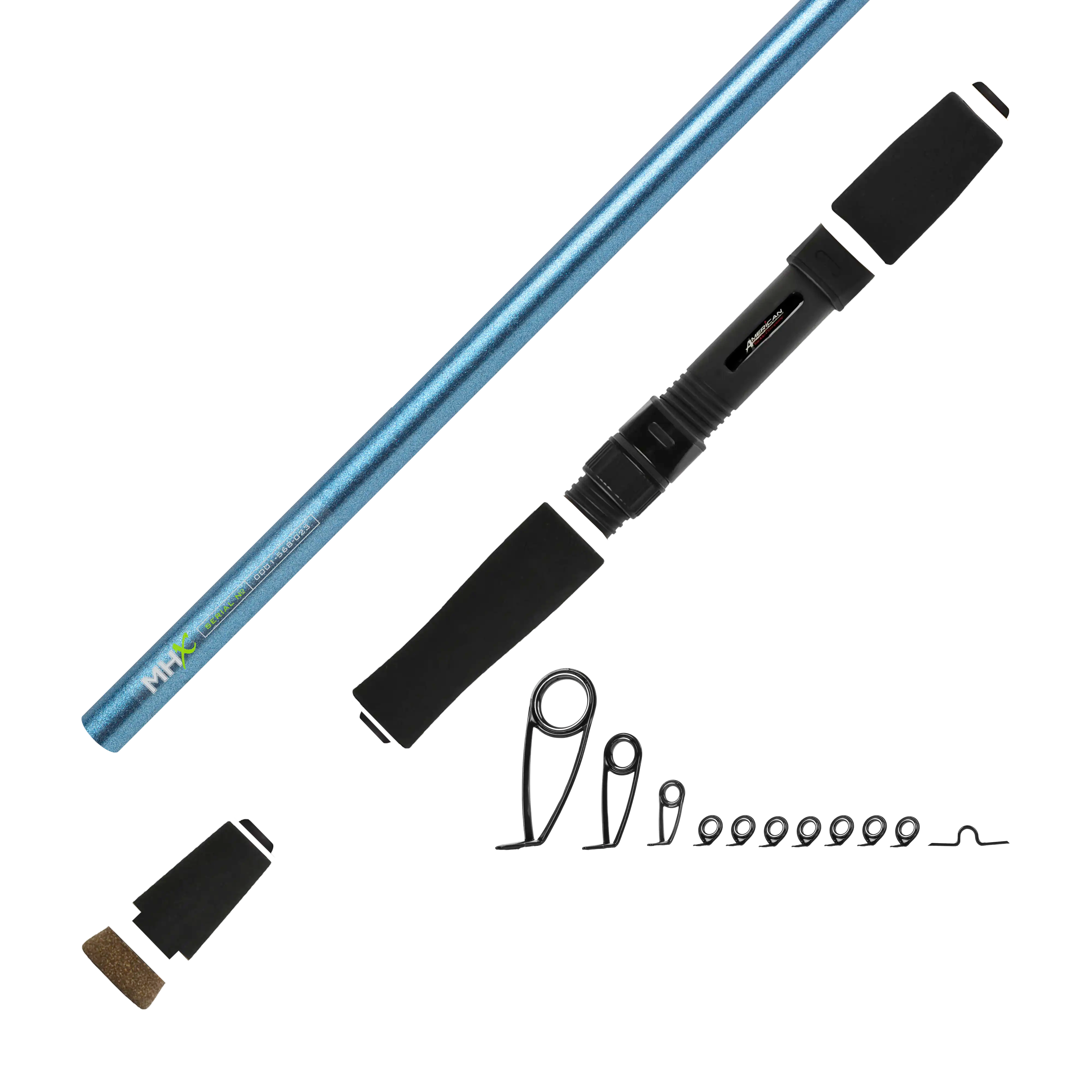 7'0" Med-Light MHX Spin Jig Spinning Rod Kit