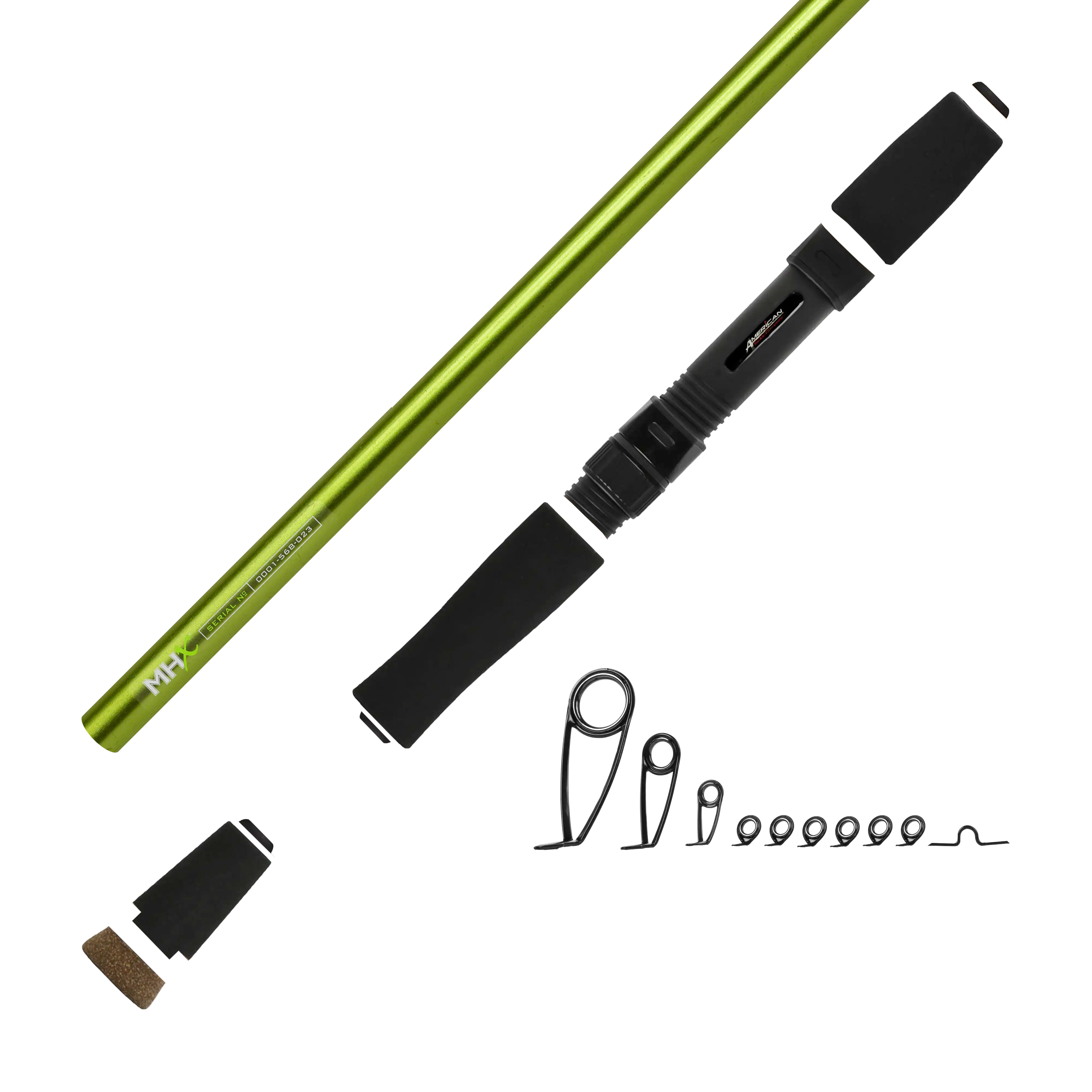 6'6" Med-Light MHX Spinning Rod Kit
