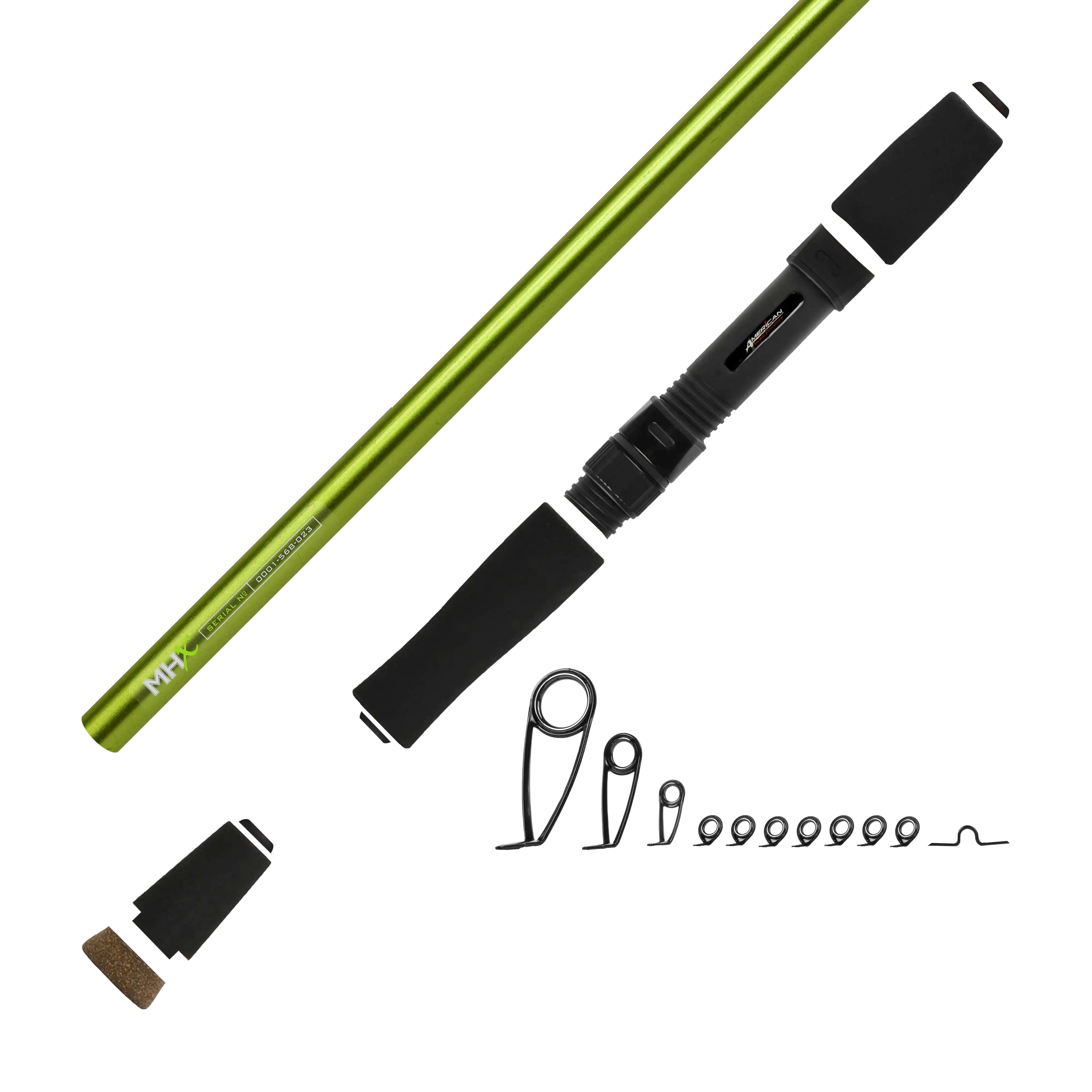 7'0" Med-Light MHX Spin Jig Spinning Rod Kit