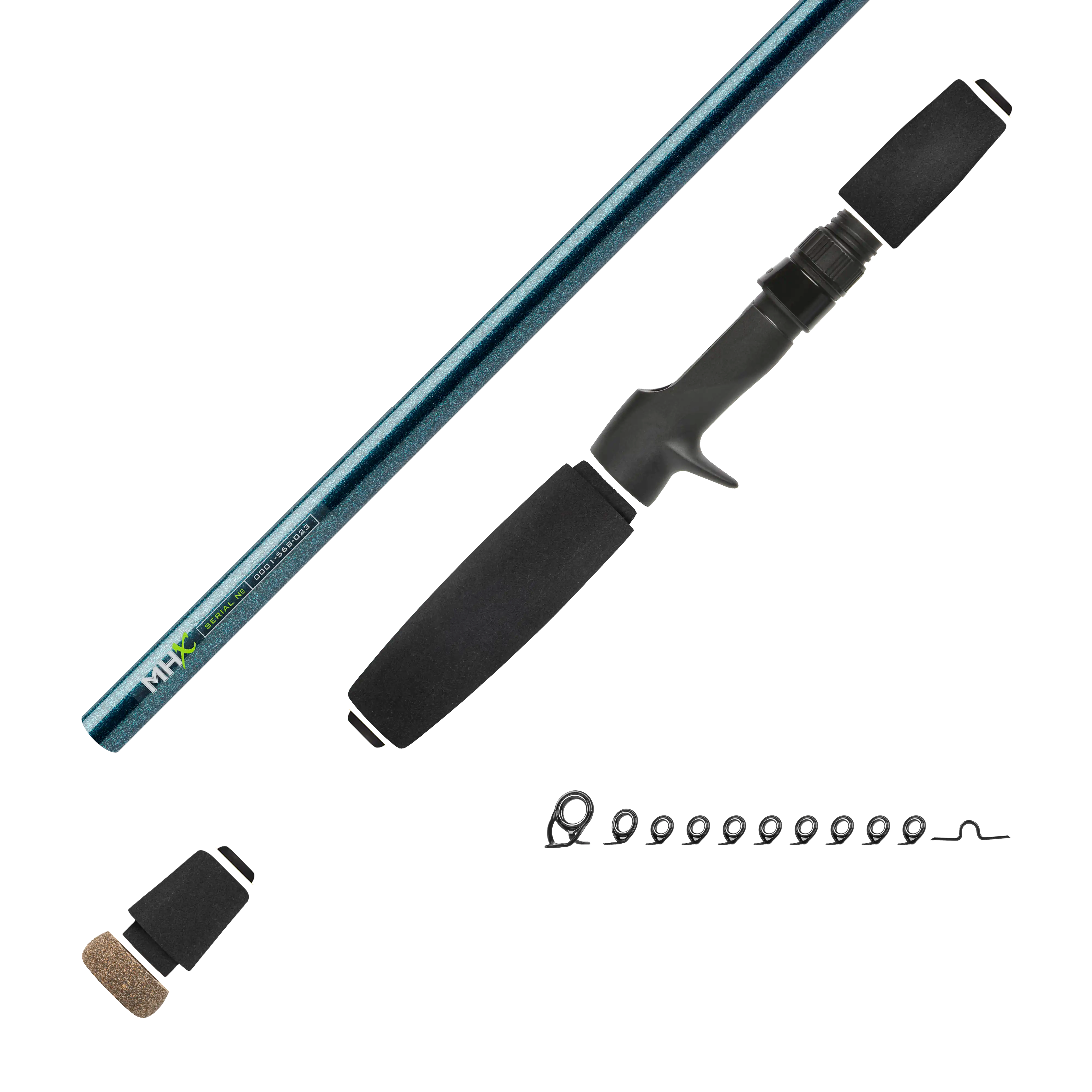 7'3" Med-Heavy MHX Mag Bass Casting Rod Kit