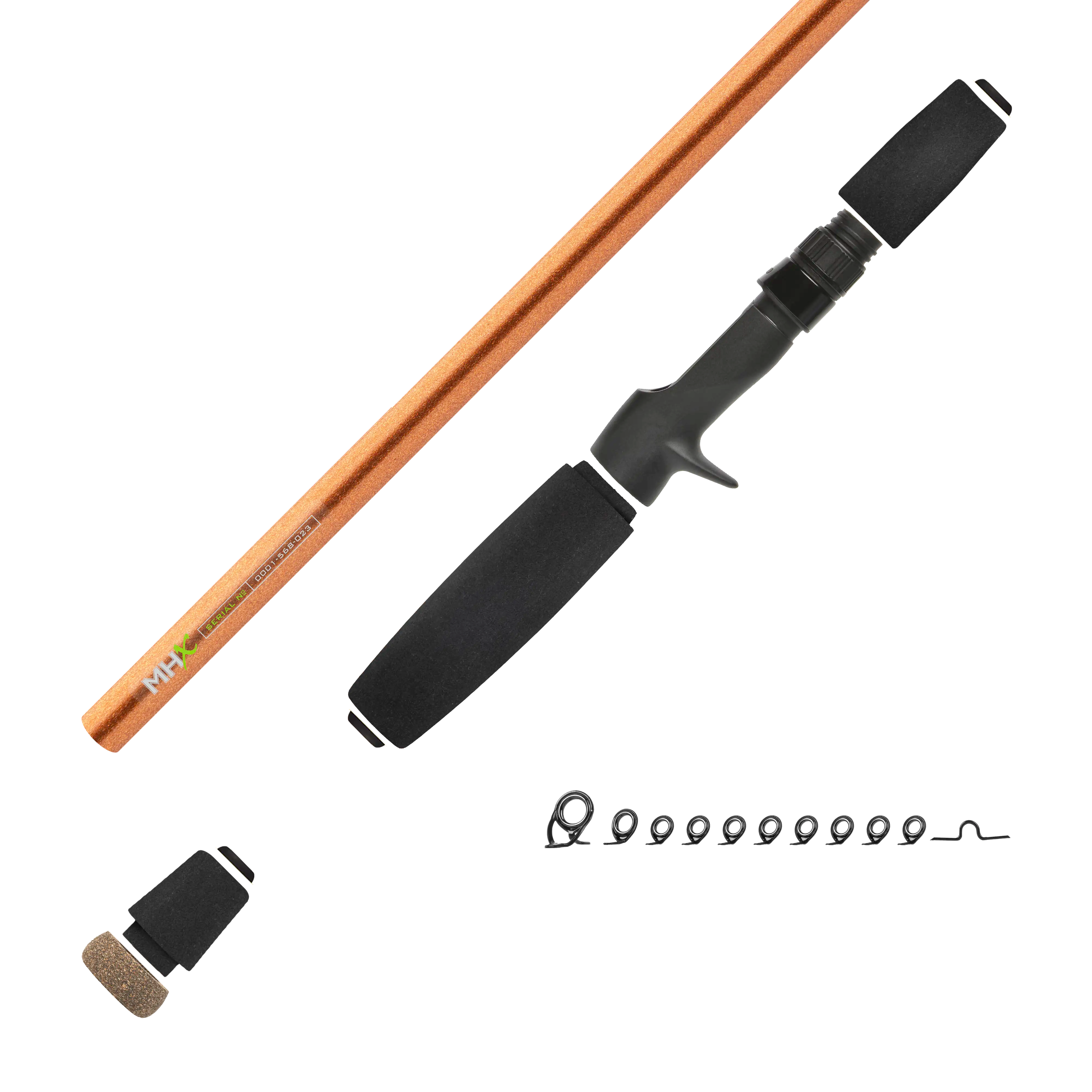 7'3" Med-Heavy MHX Mag Bass Casting Rod Kit
