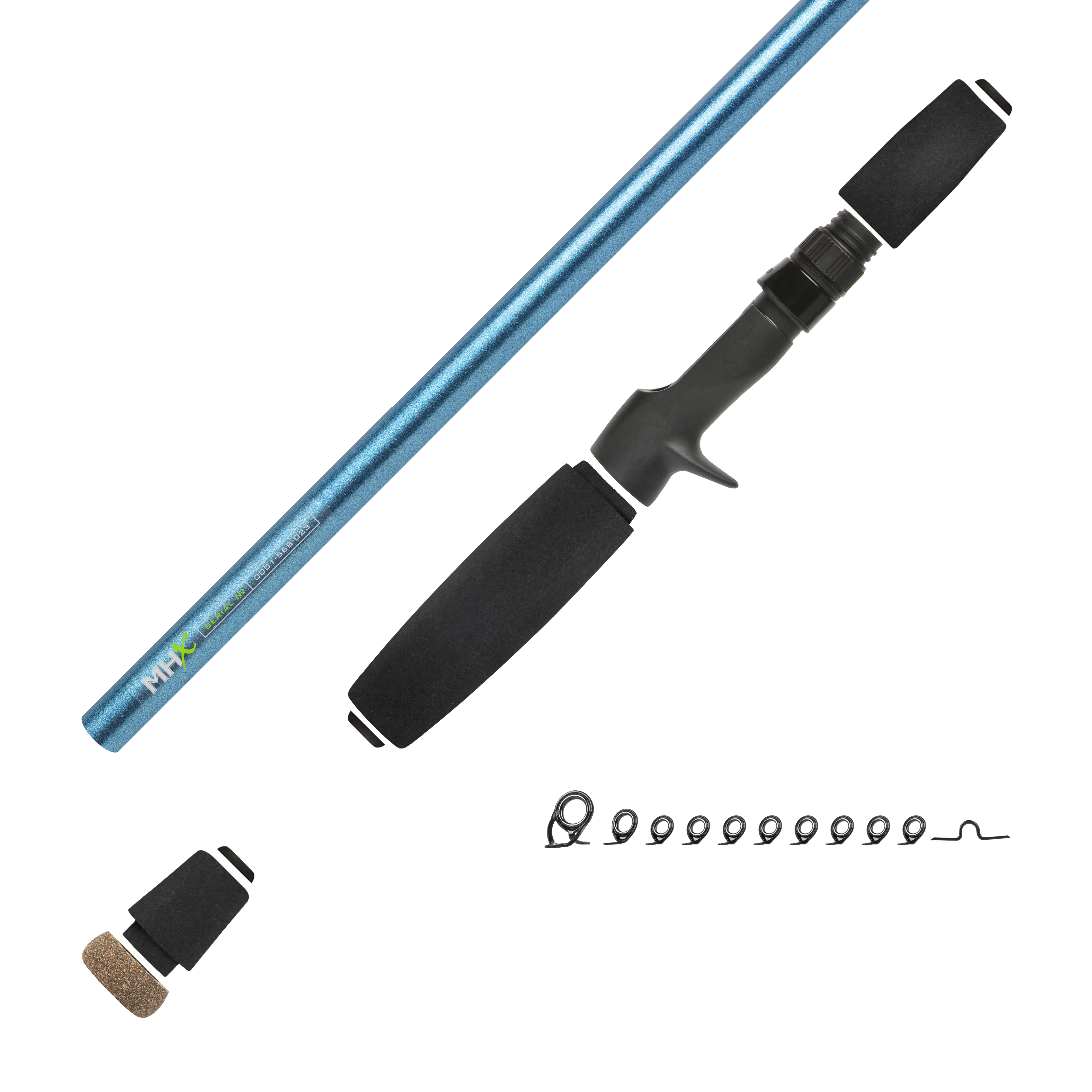 7'3" Med-Heavy MHX Mag Bass Casting Rod Kit