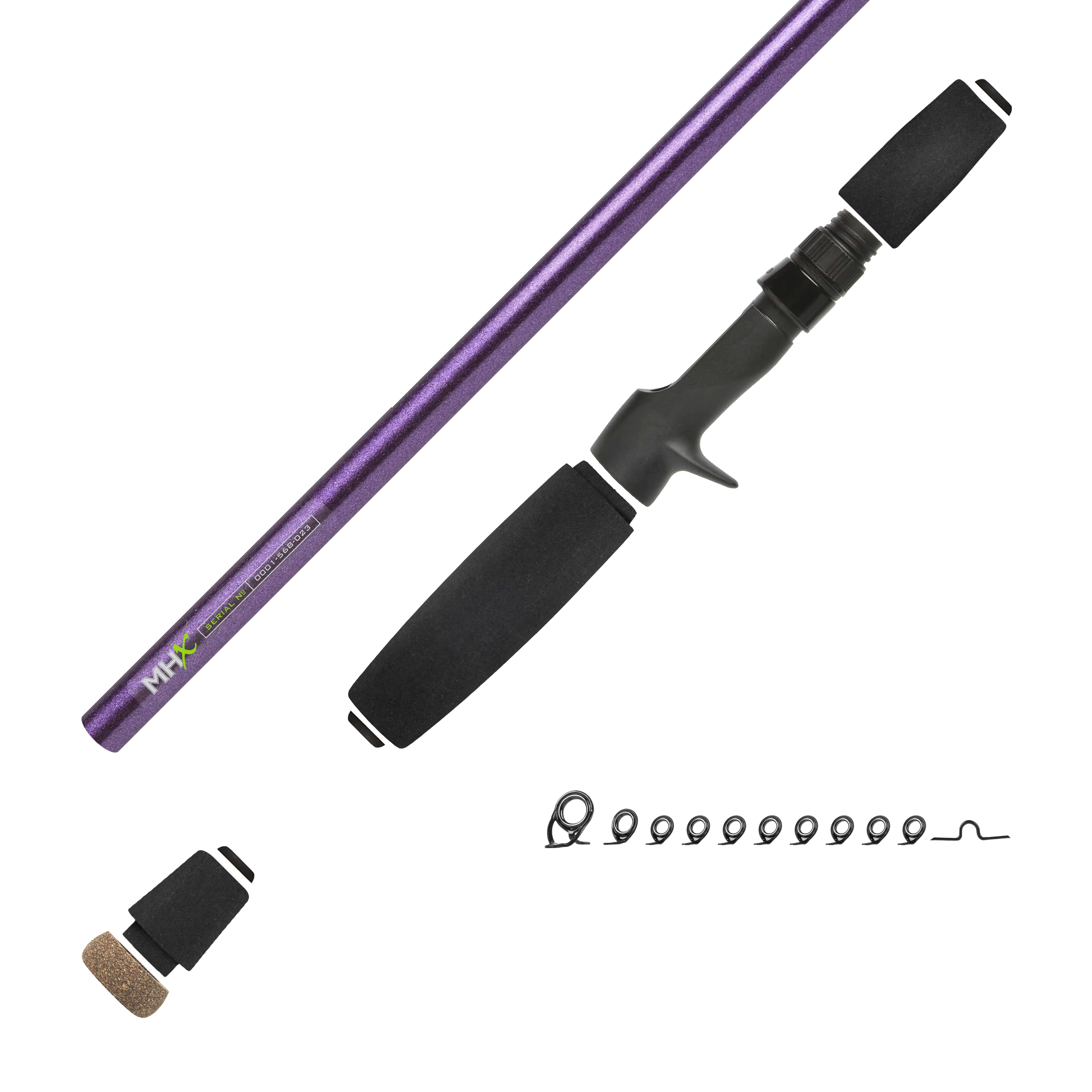 7'3" Med-Heavy MHX Mag Bass Casting Rod Kit