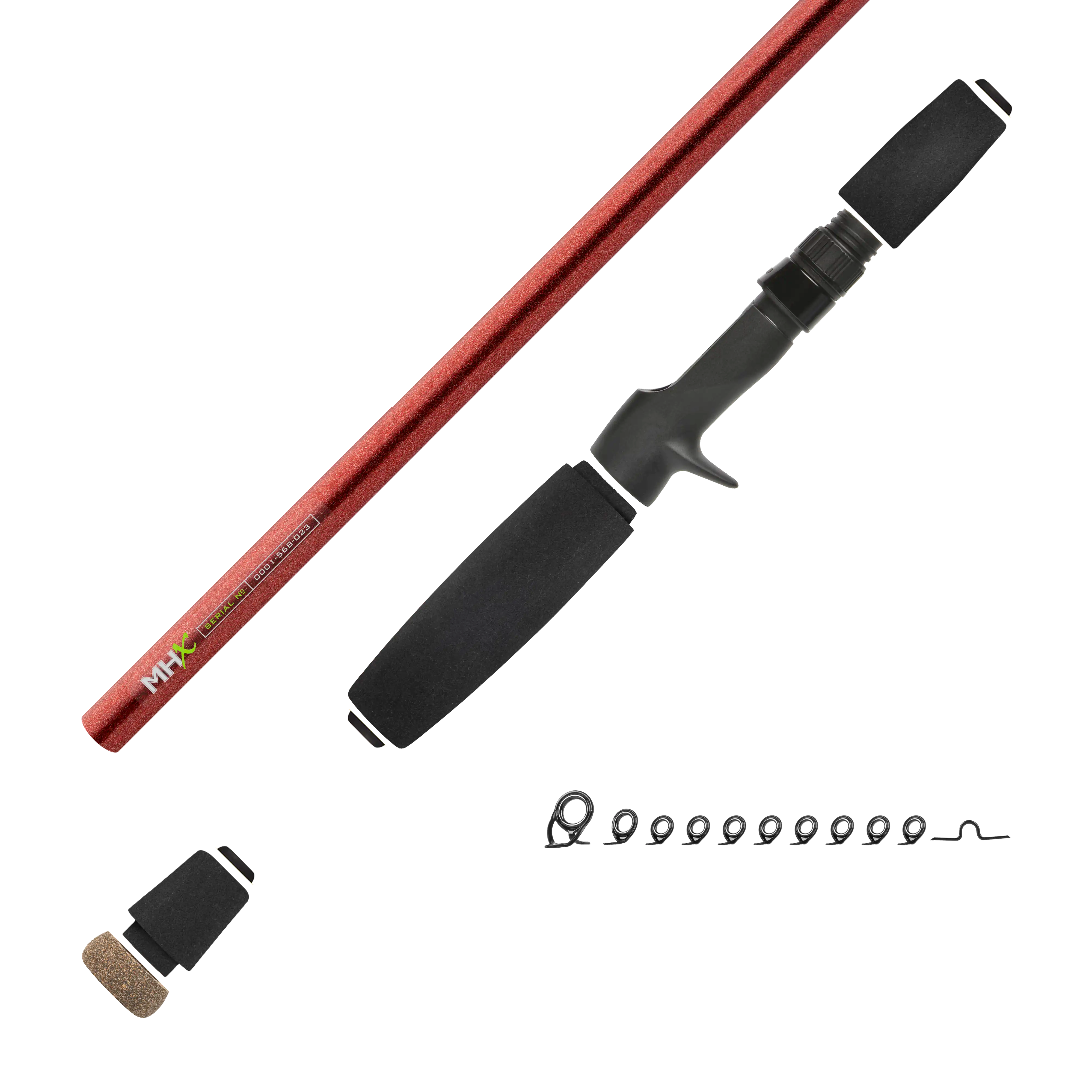 7'3" Med-Heavy MHX Mag Bass Casting Rod Kit