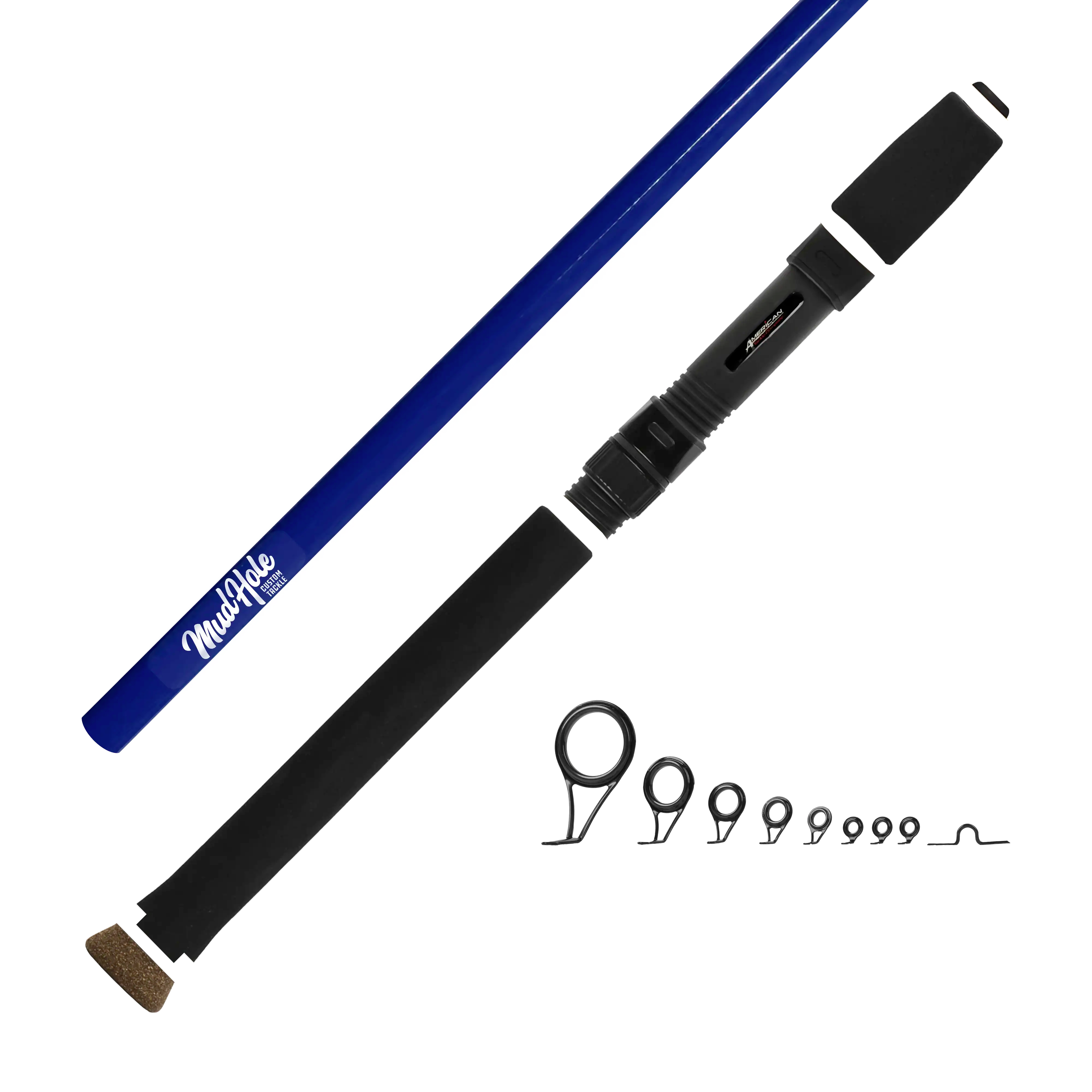 Mud Hole 6'0" Ultralight 2-Piece Color Spinning Rod Kits