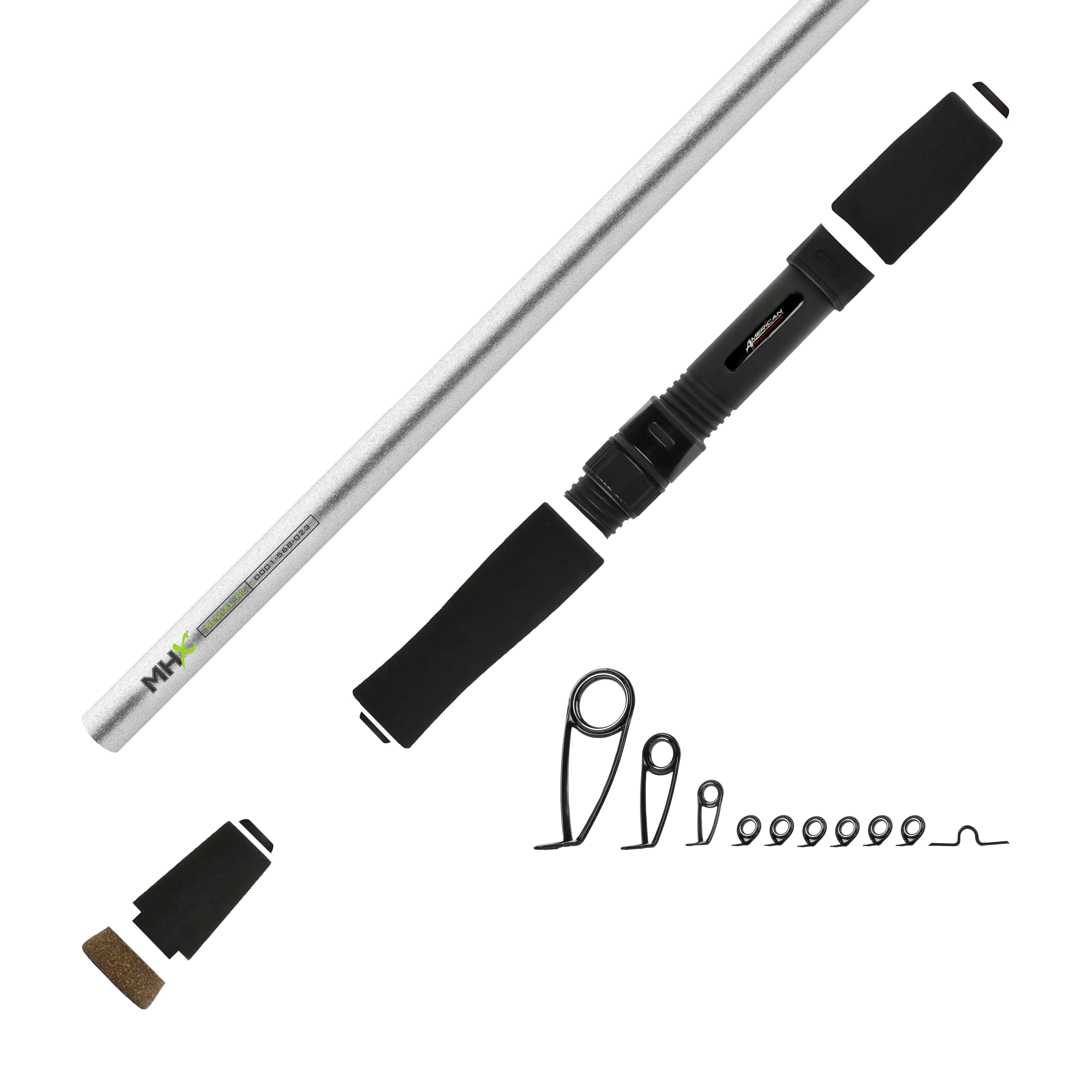 6'6" Med-Light MHX Spinning Rod Kit